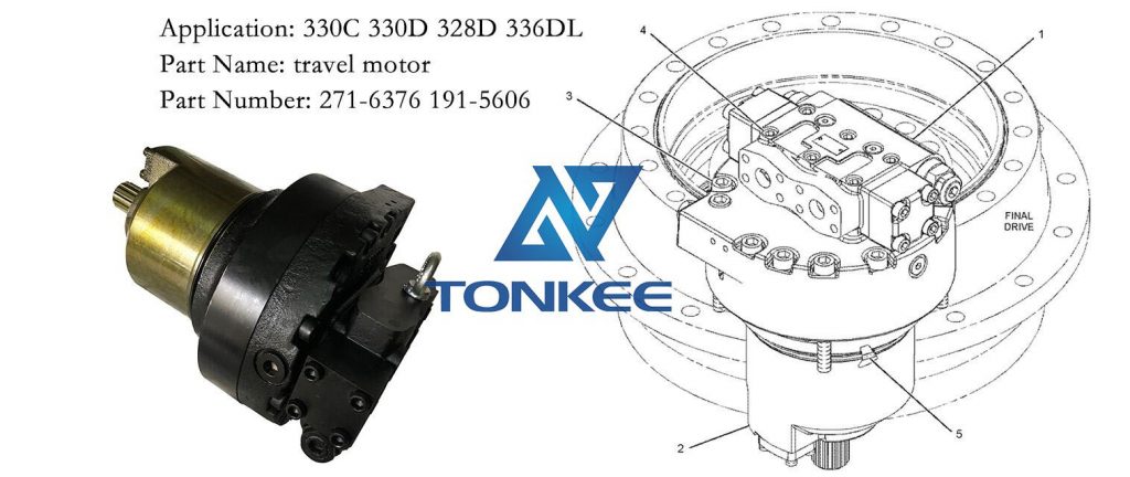 271-6376 191-5606 TRAVEL MOTOR E330C E330D E328D E336DL Hydraulic Power Unit travel motor