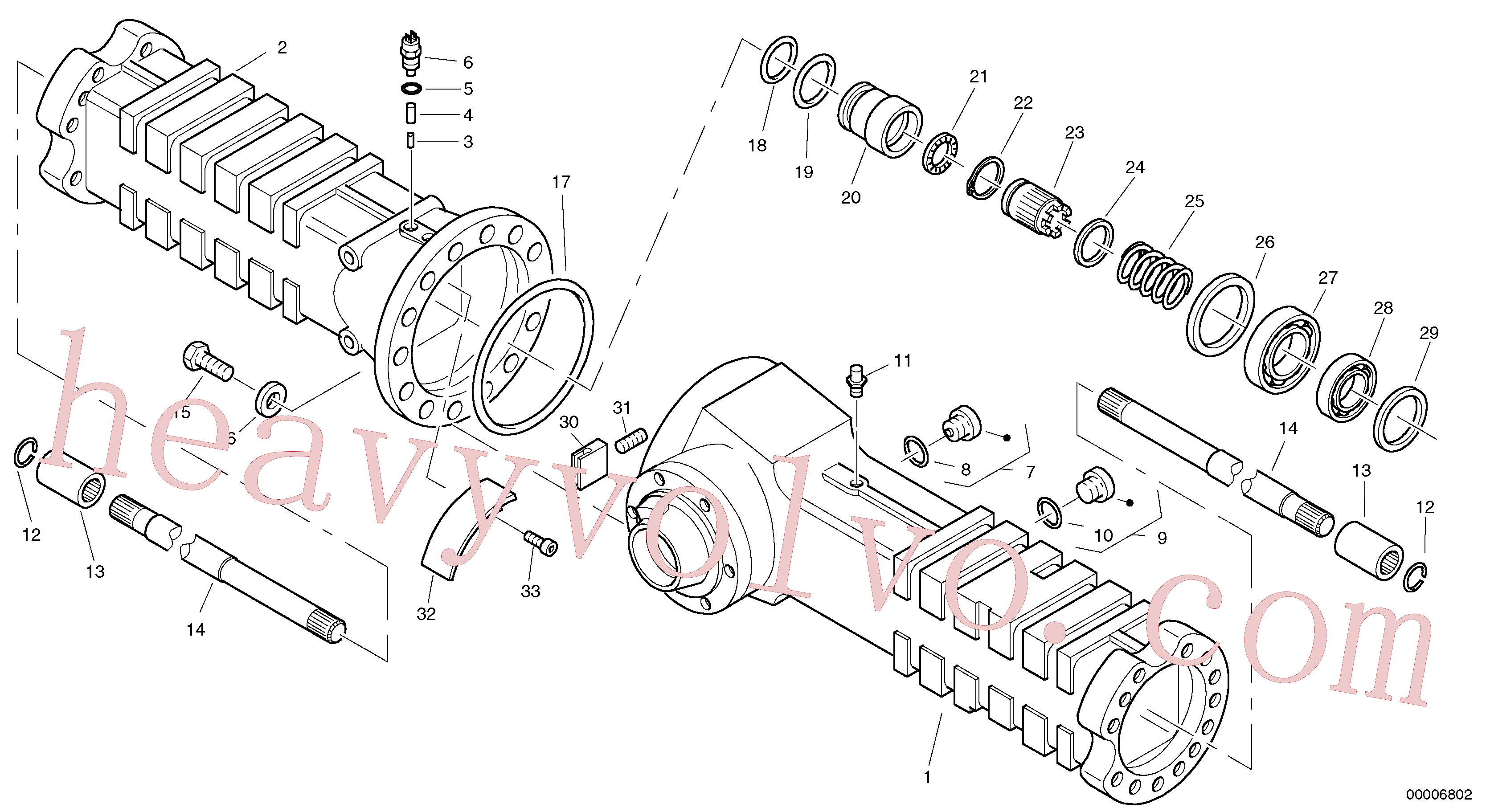 VOE4881469 for Volvo Housing - rear axle(00006802 assembly)