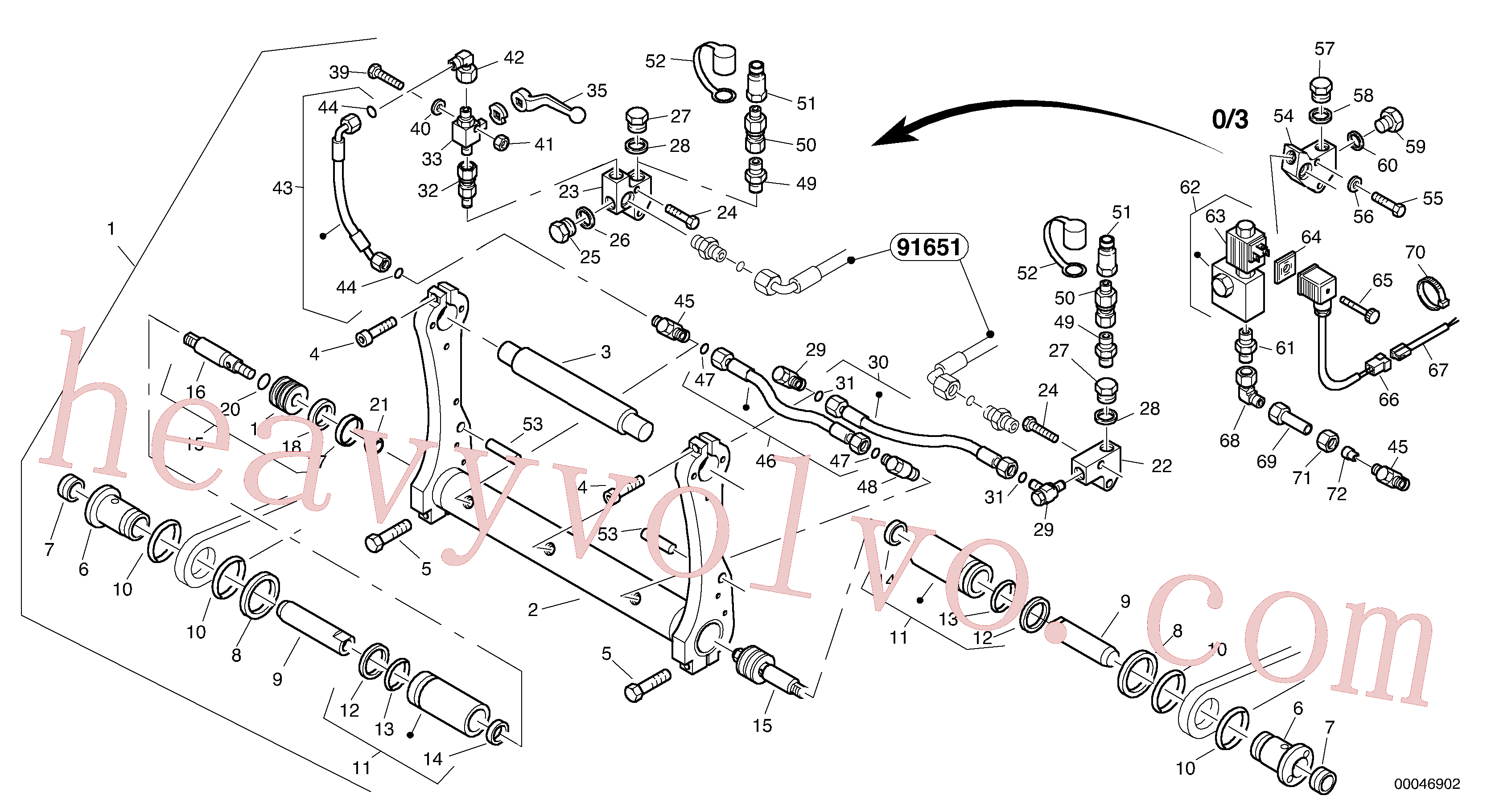 ZM2802506 for Volvo Attachment mounting plate - Quick change, hydraulic - TPZ(00046902 assembly)