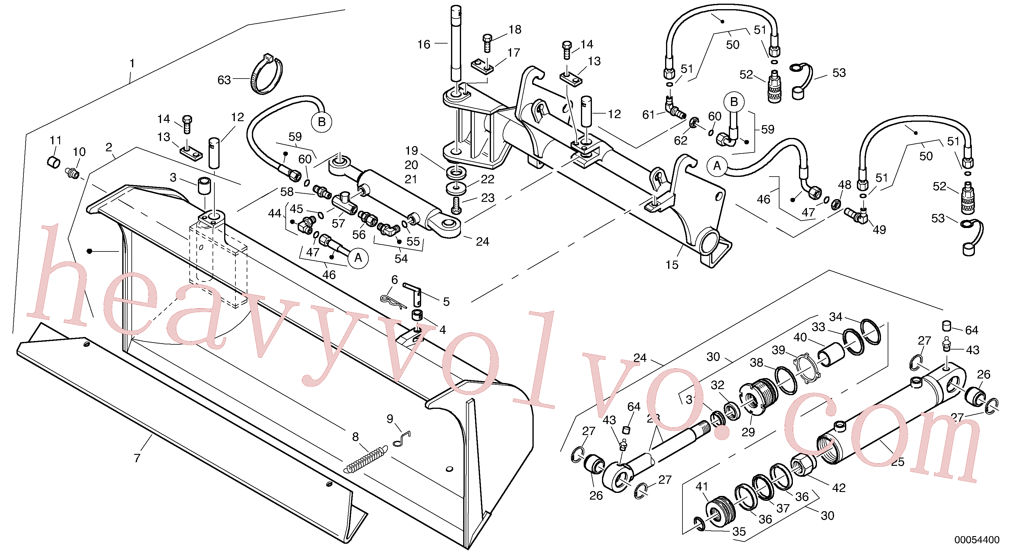 ZM2091531 for Volvo Side tip bucket, Side tip bucket - 0,9 m³(00054400 assembly)