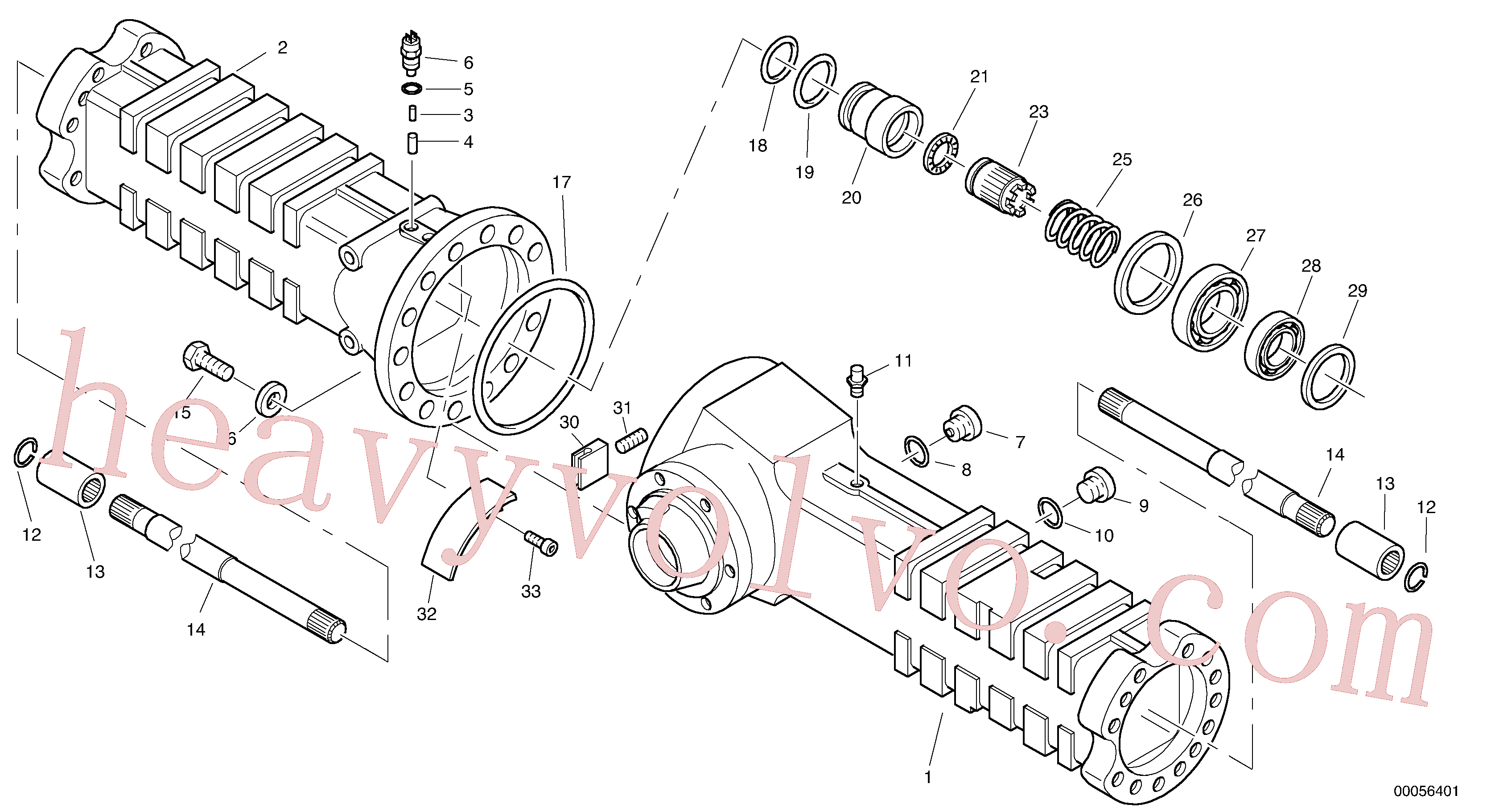 VOE4881469 for Volvo Housing - rear axle(00056401 assembly)