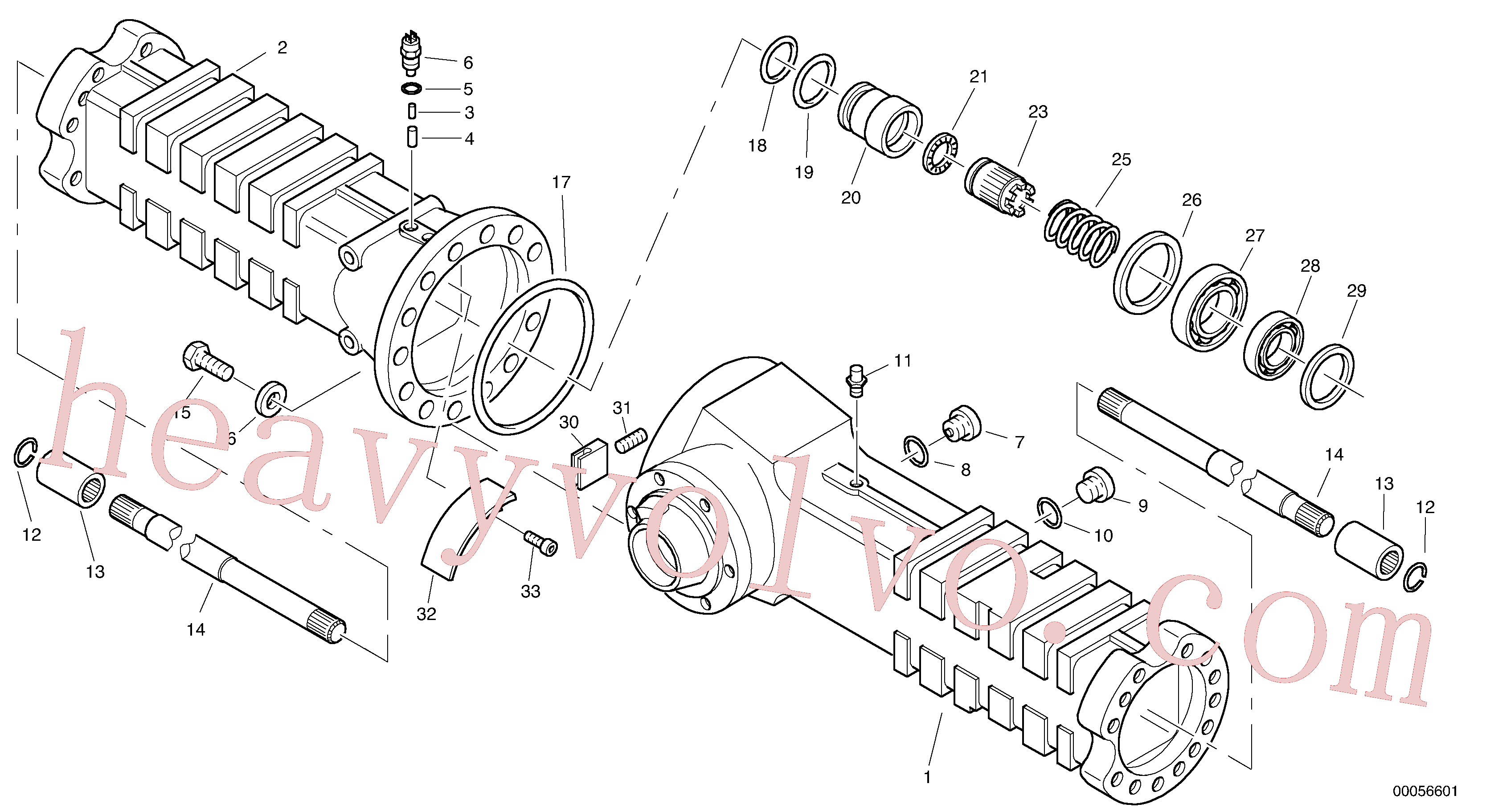 VOE4881469 for Volvo Housing - rear axle(00056601 assembly)