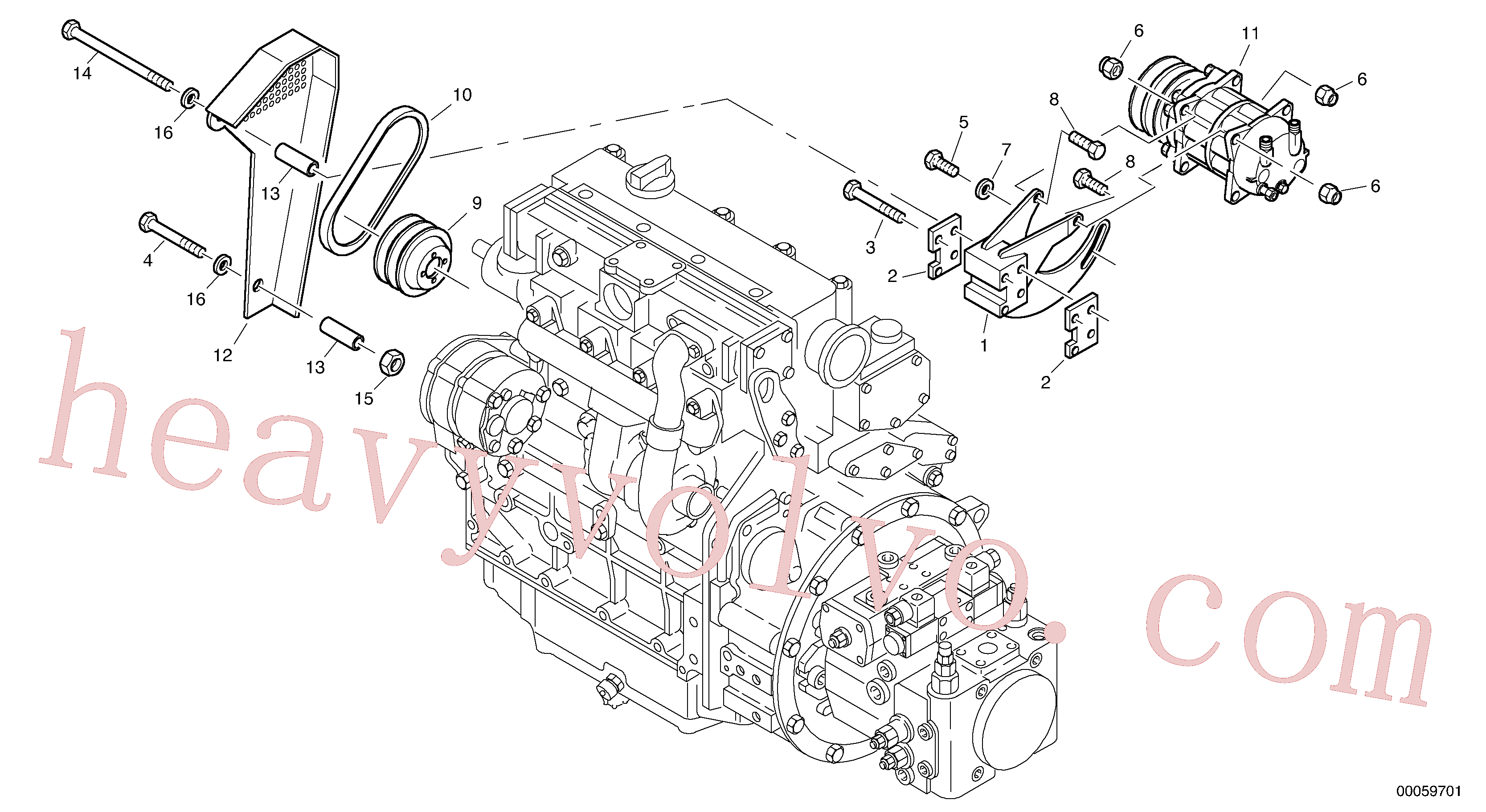 VOE11307042 for Volvo Compressor(00059701 assembly)