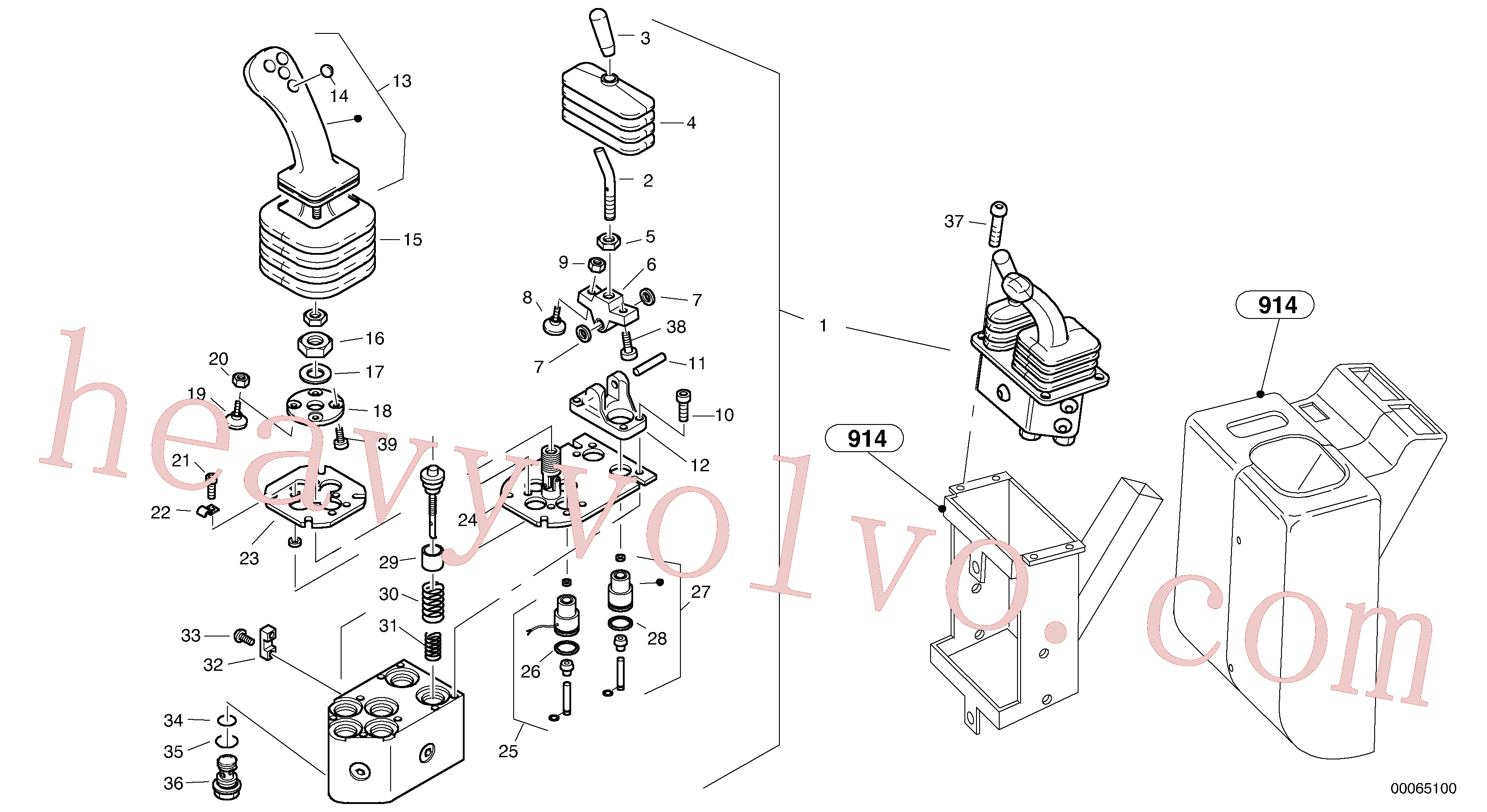 ZM2904997 for Volvo Servo control valve(00065100 assembly)