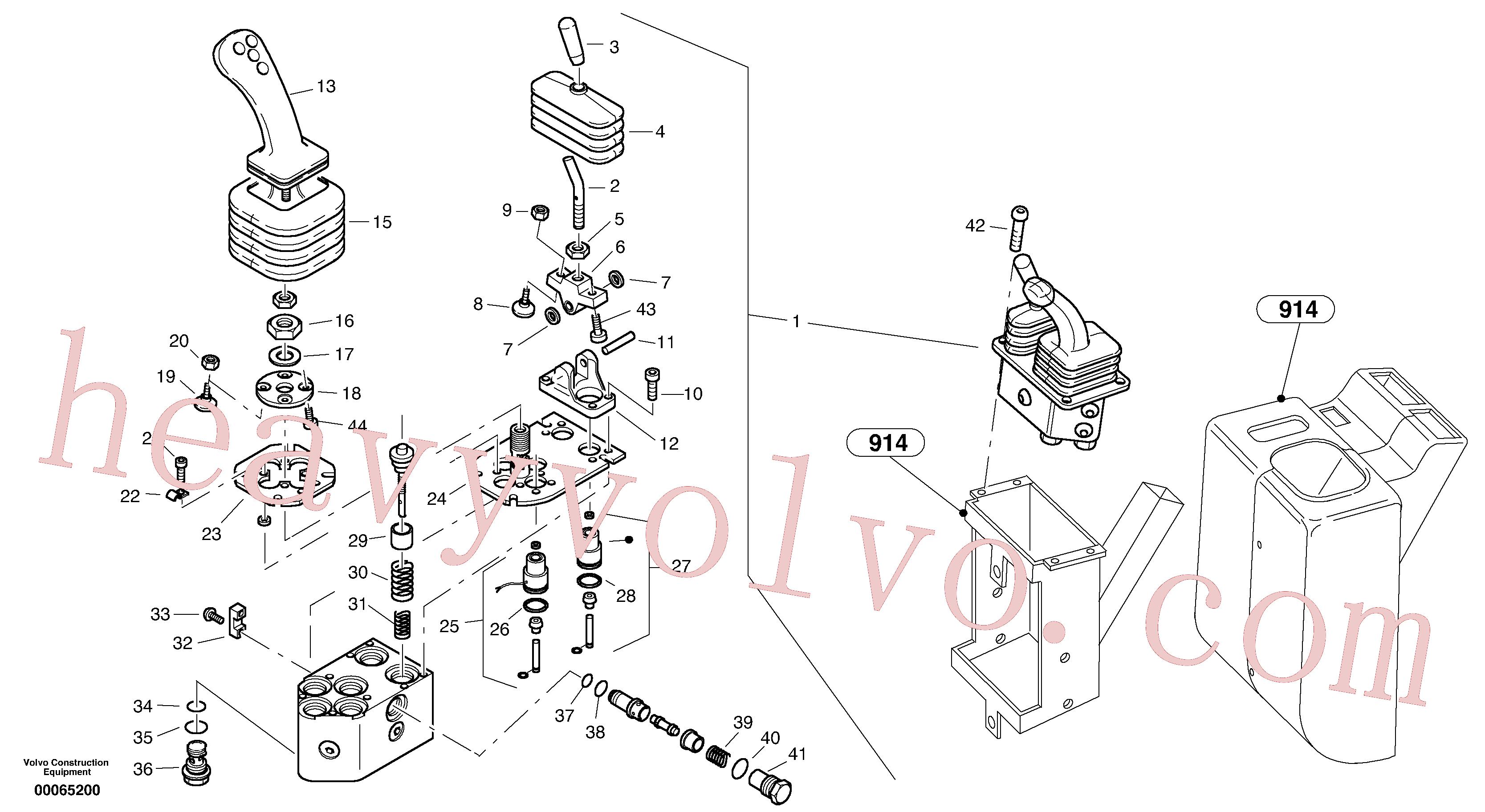 ZM2905283 for Volvo Servo control valve(00065200 assembly)