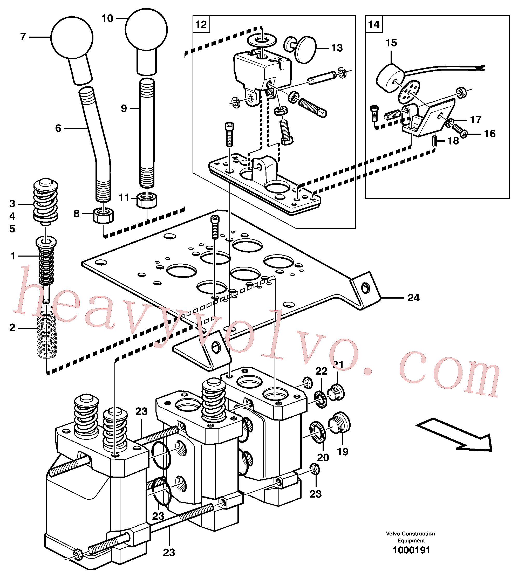 VOE11172599 for Volvo Servo valve(1000191 assembly)