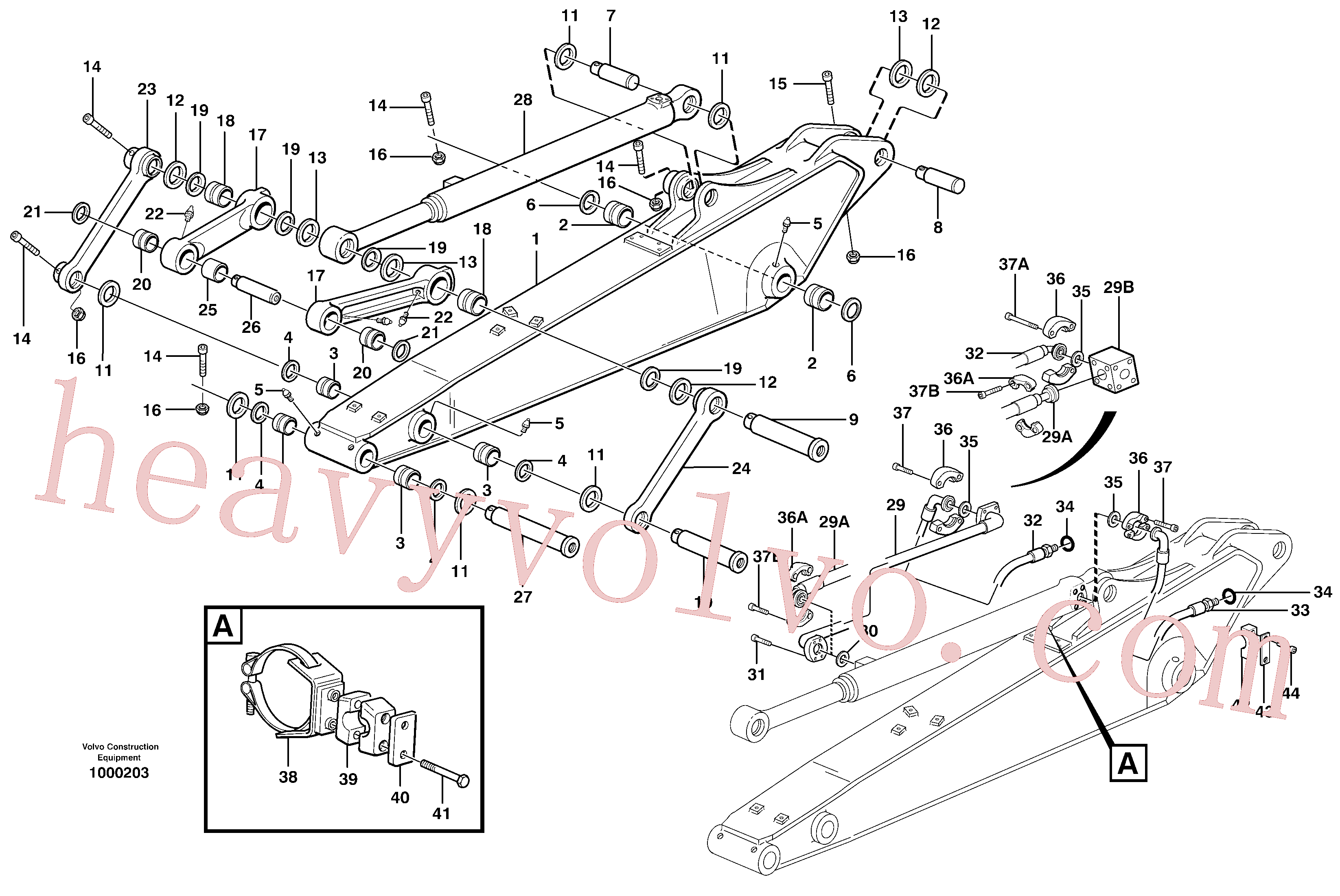 VOE14372273 for Volvo Dipper arm incl. connect.(1000203 assembly)