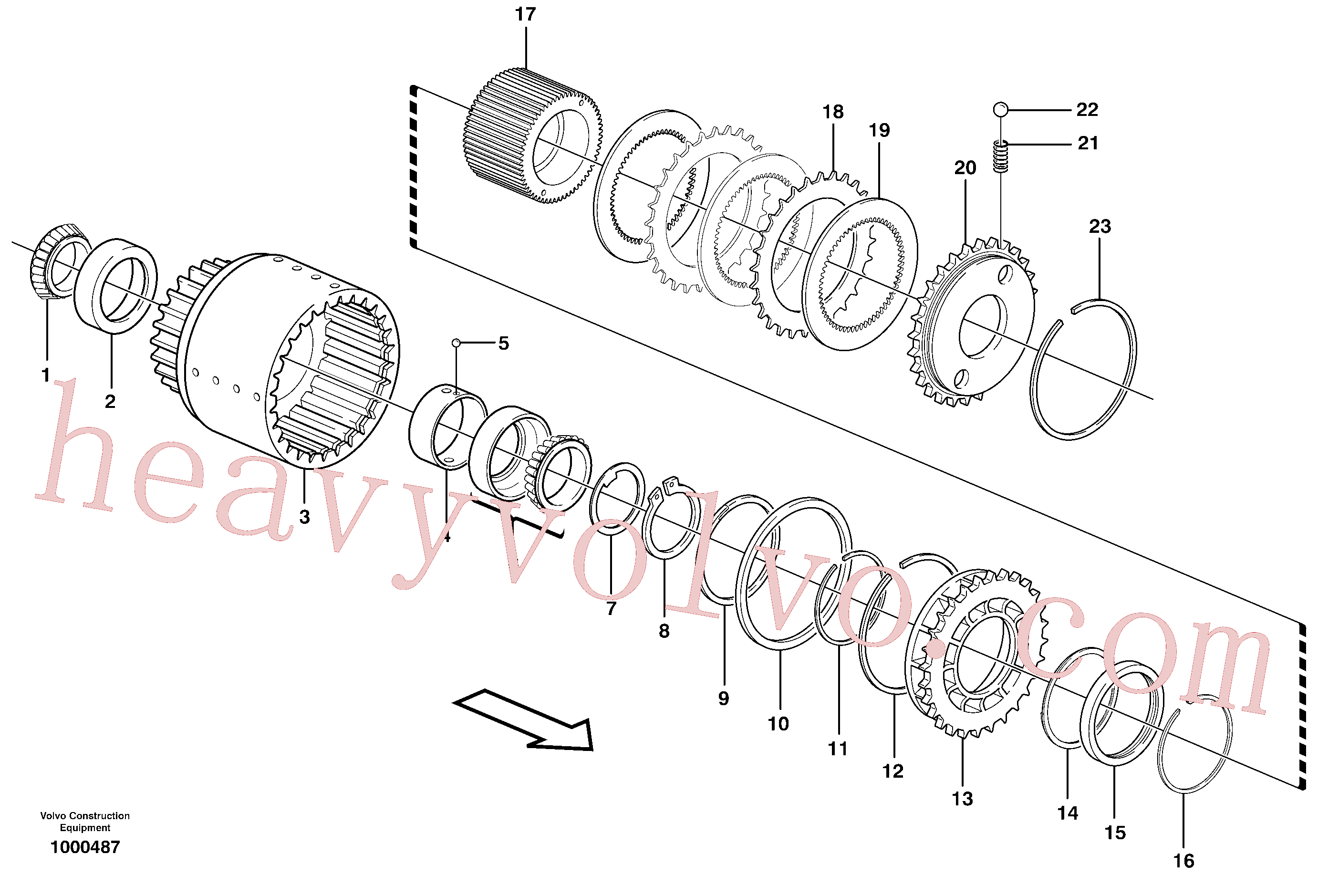 VOE11999737 for Volvo Clutch drum, Third & fourth(1000487 assembly)