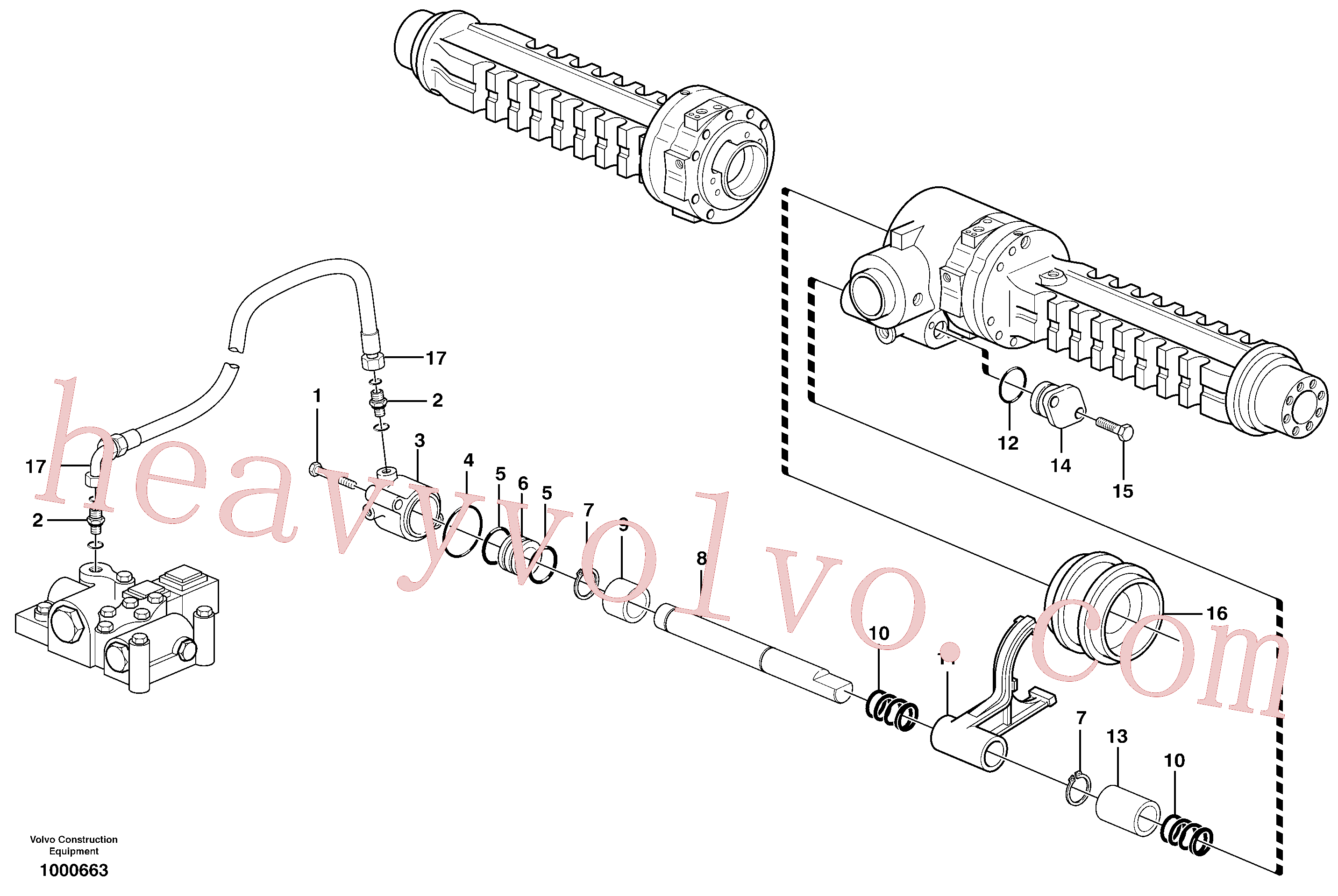 VOE11709322 for Volvo Differential lock(1000663 assembly)