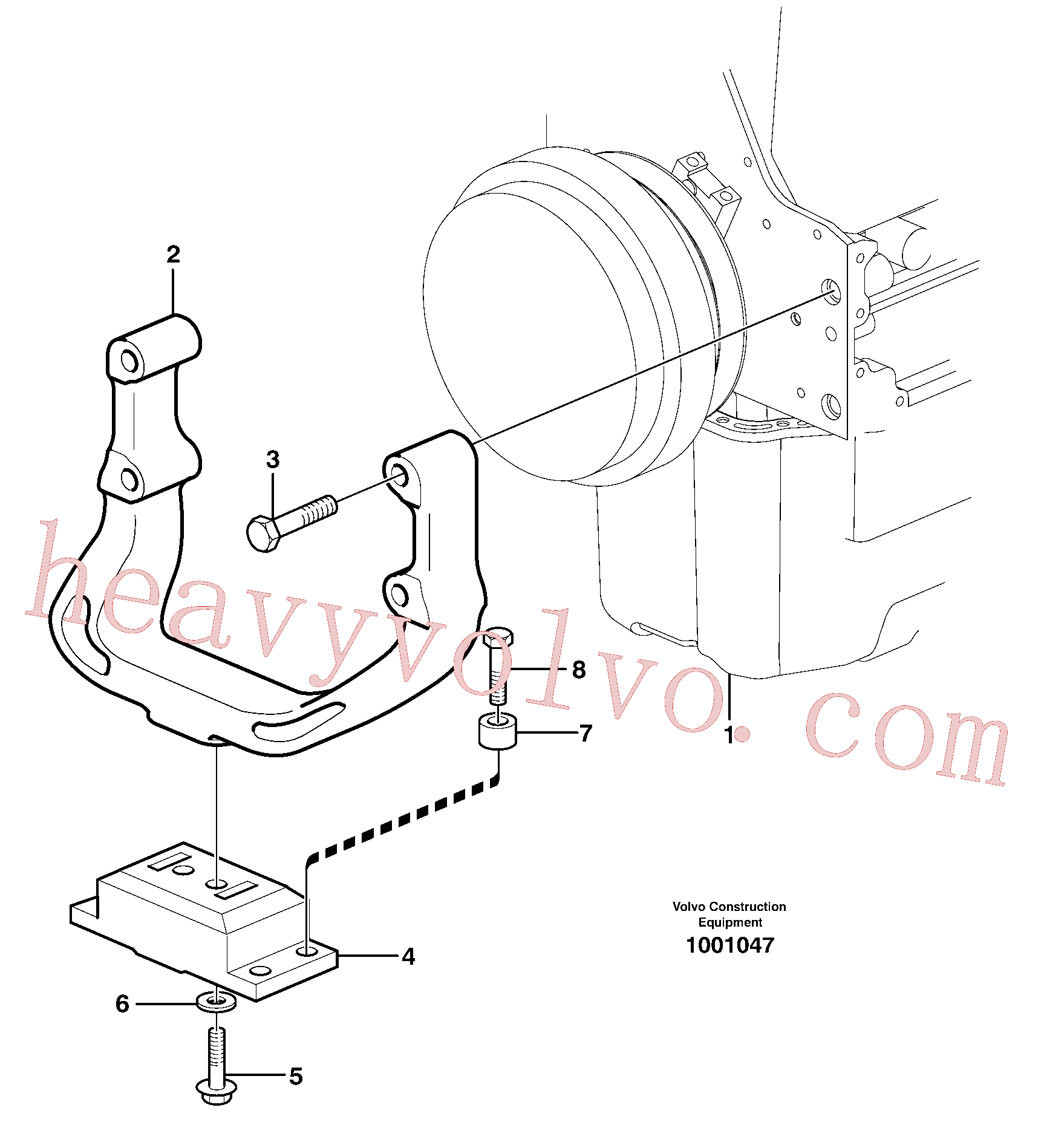 VOE930844 for Volvo Engine mounting(1001047 assembly)