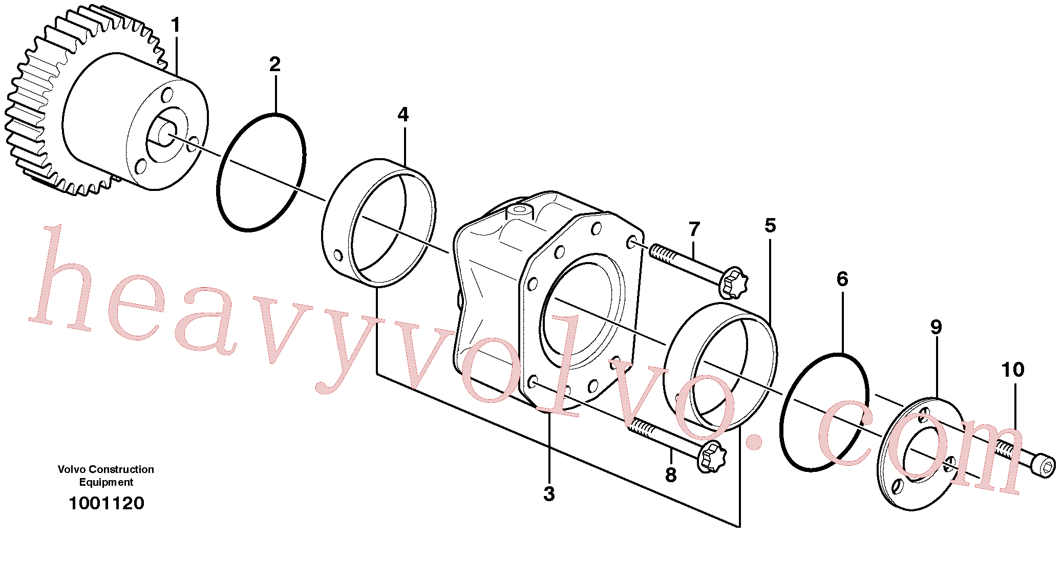 ZM2900268 for Volvo Pump drive power take-off(1001120 assembly)