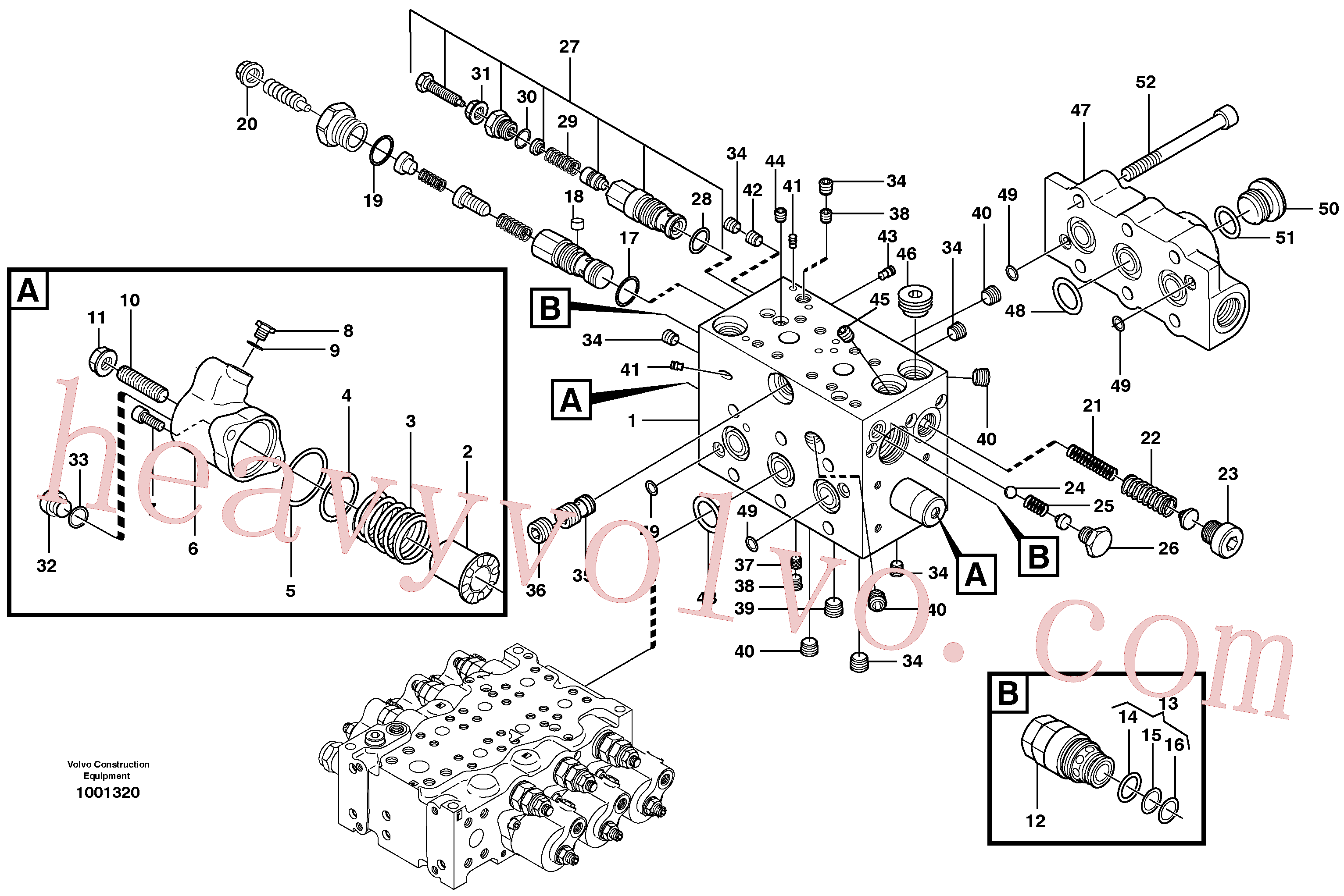 VOE11704938 for Volvo Control valve, swivel(1001320 assembly)