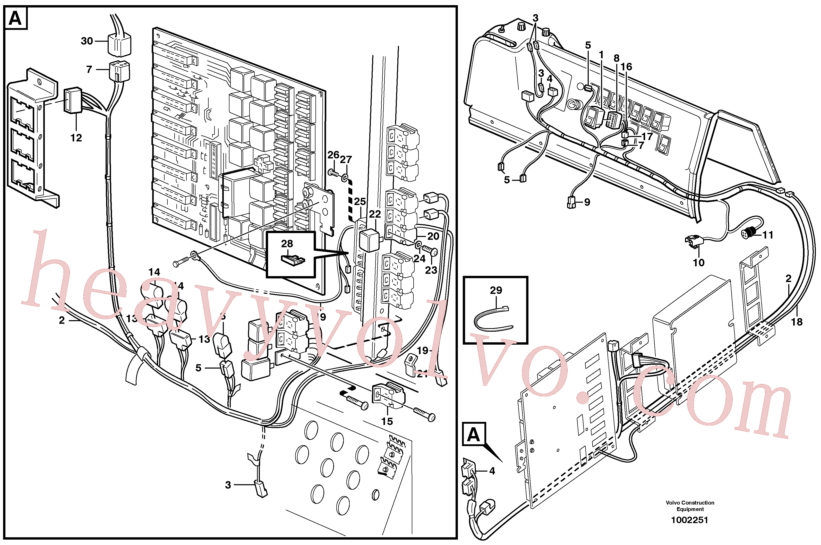 VOE20374662 for Volvo Cable harness, automatic temperature control.(1002251 assembly)