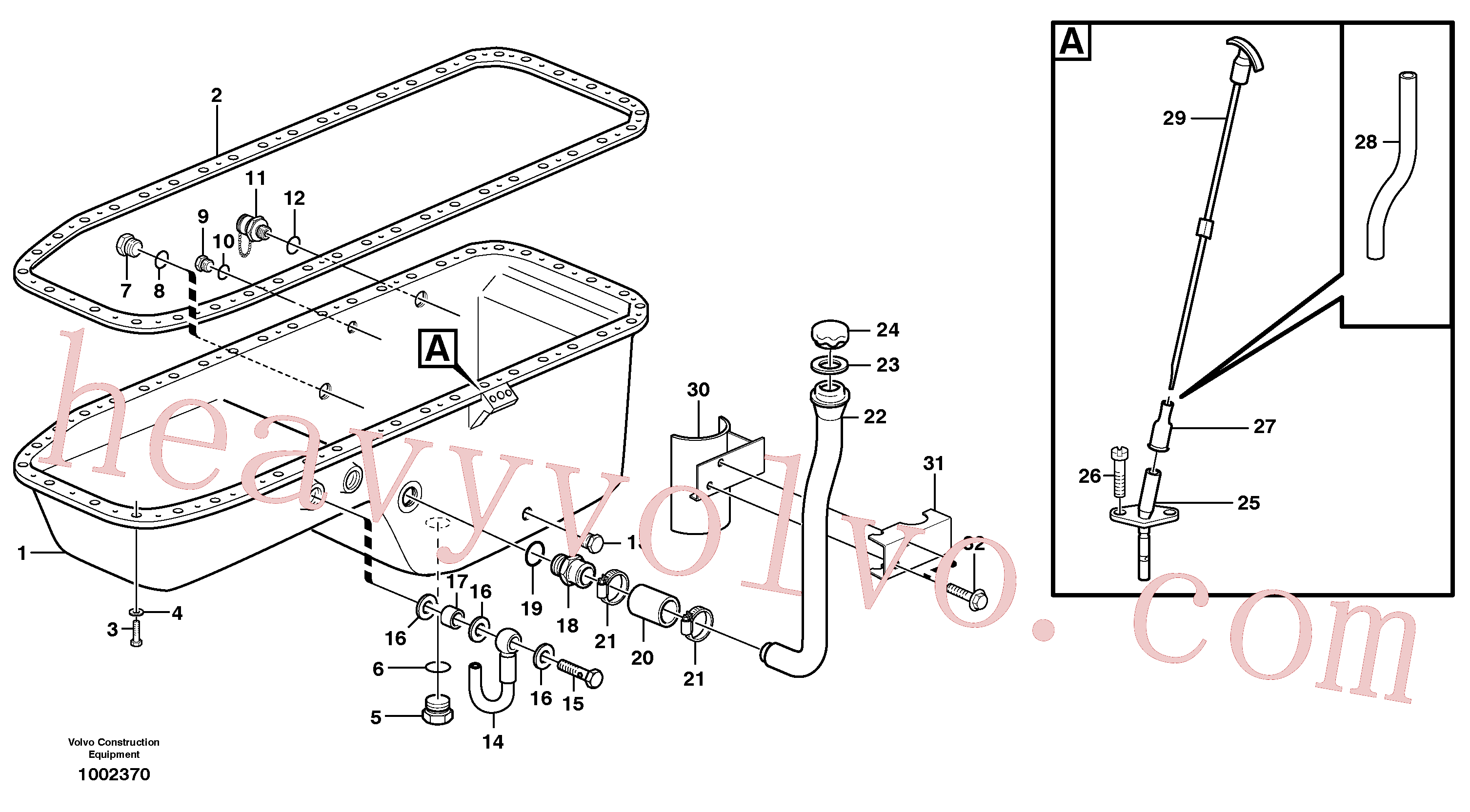 VOE8149606 for Volvo Oil sump(1002370 assembly)