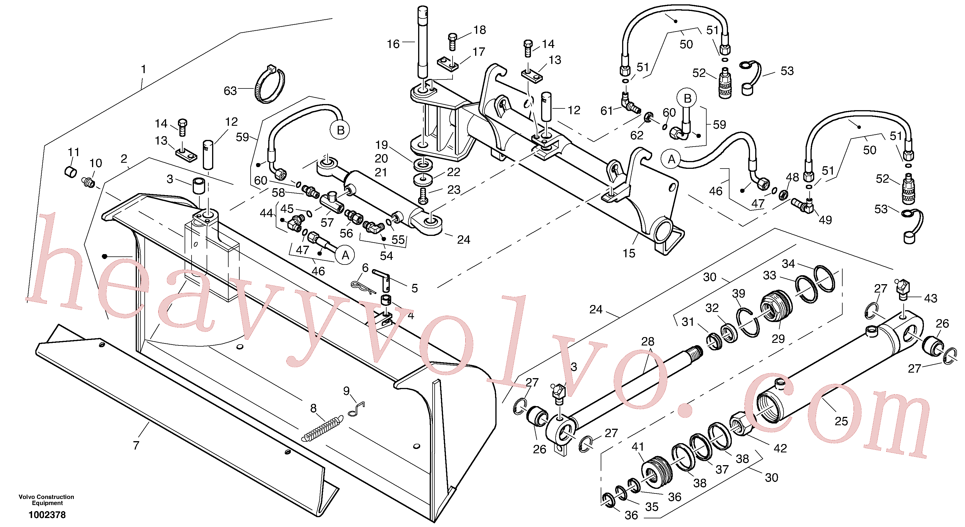 ZM2091531 for Volvo Side tip bucket(1002378 assembly)