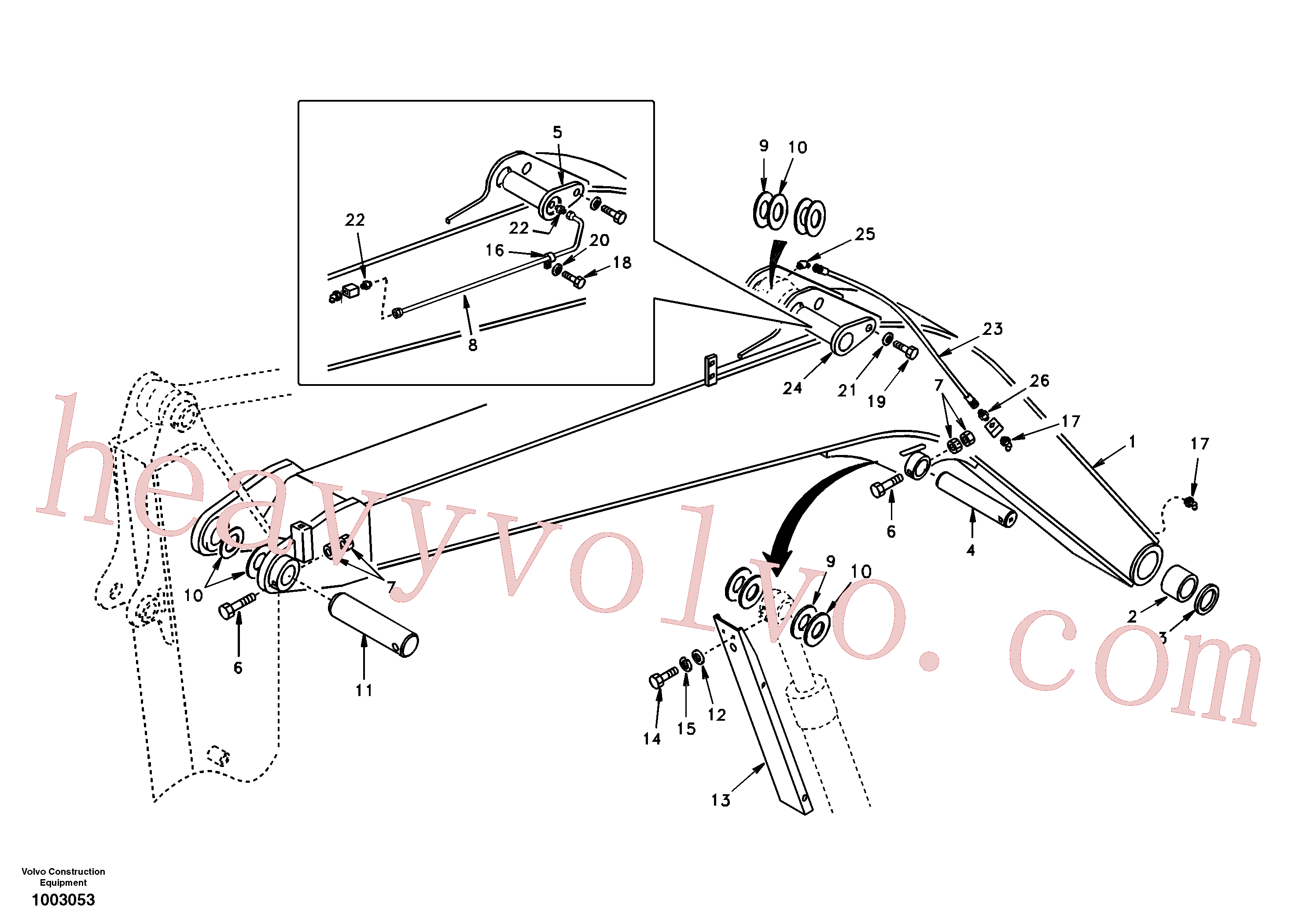 VOE14517358 for Volvo Links to boom, mono(1003053 assembly)