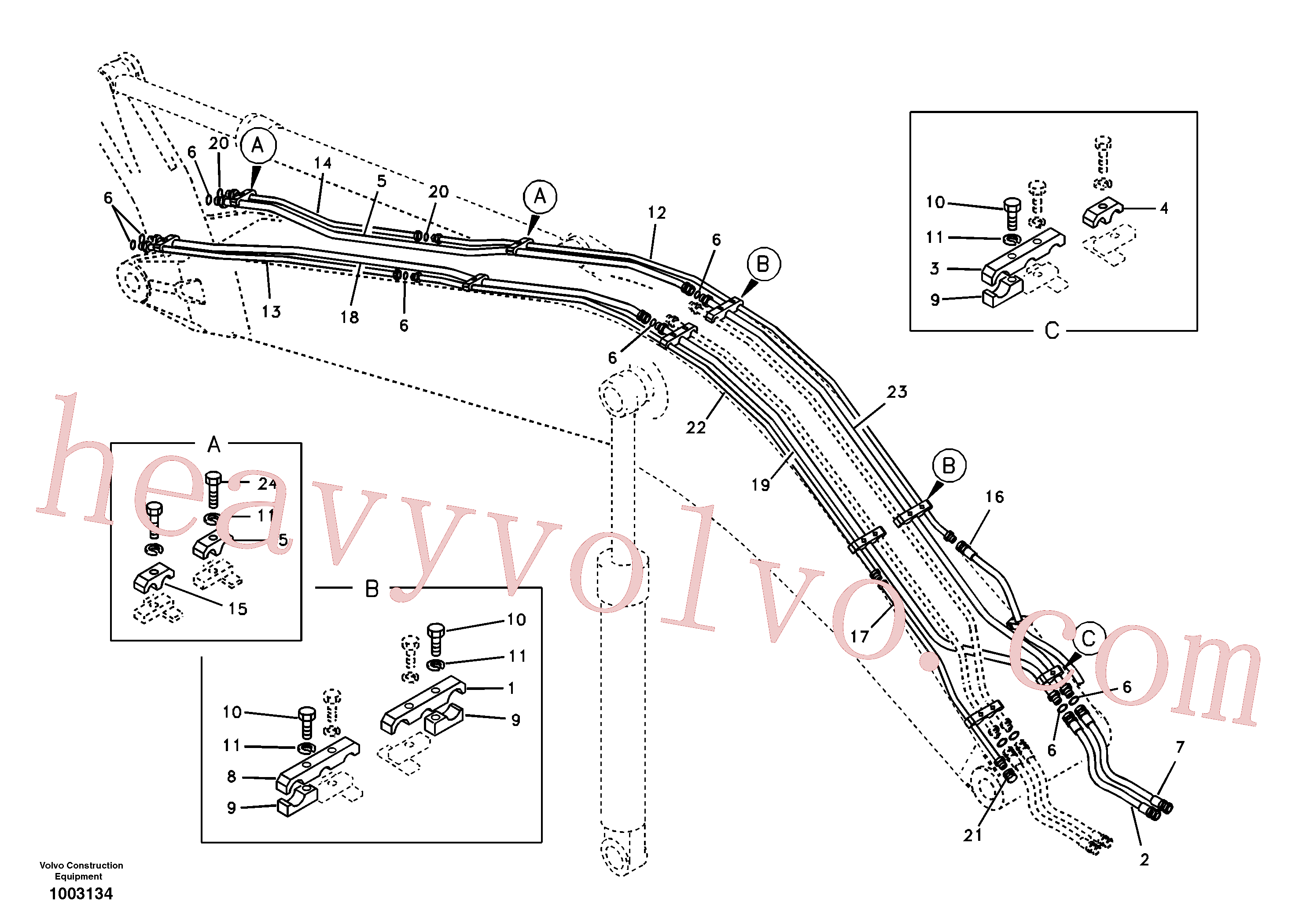 VOE14512129 for Volvo Working hydraulic, Forestry(1003134 assembly)