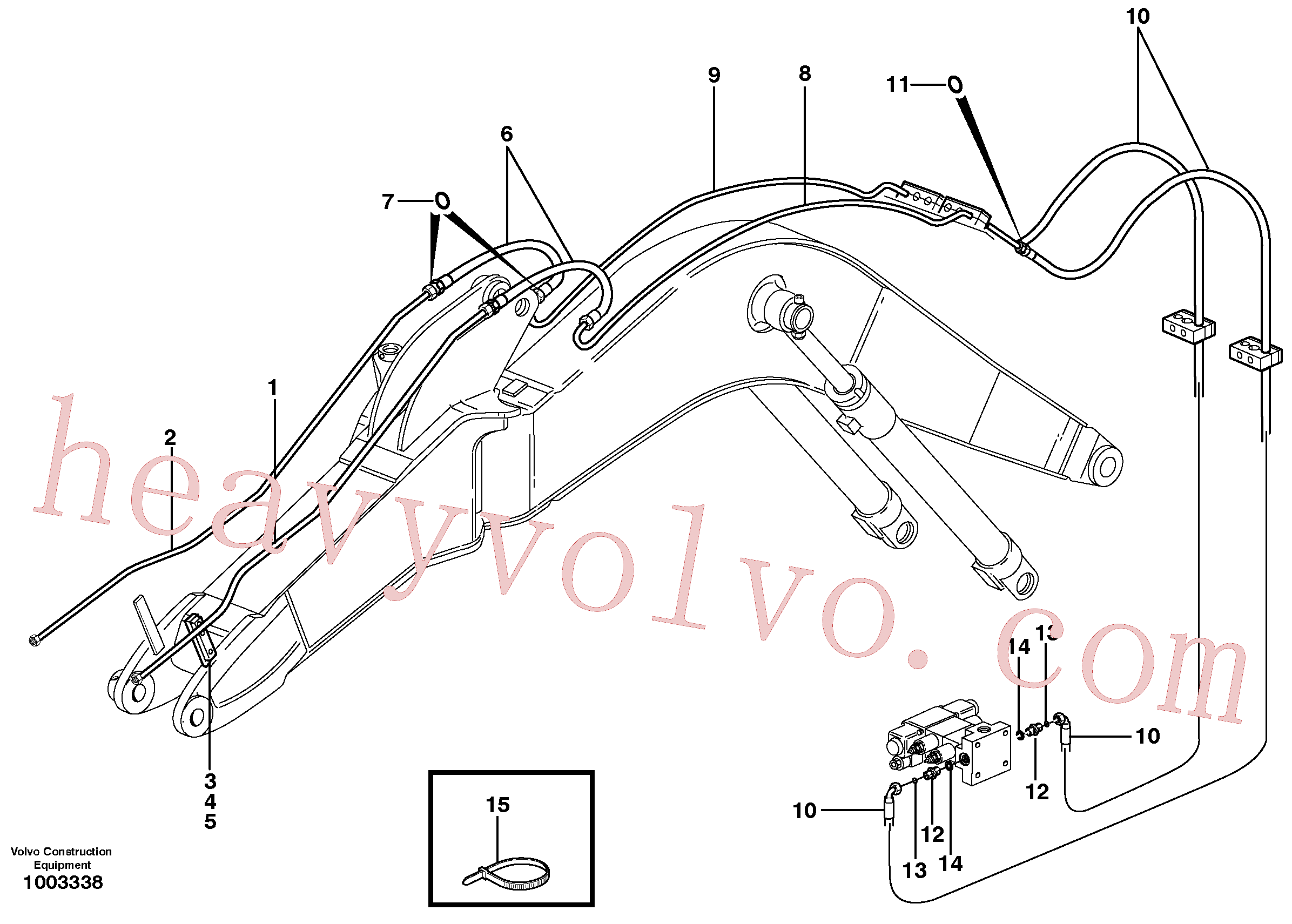 VOE14372997 for Volvo Hydr. equipm. on boom, X3(1003338 assembly)