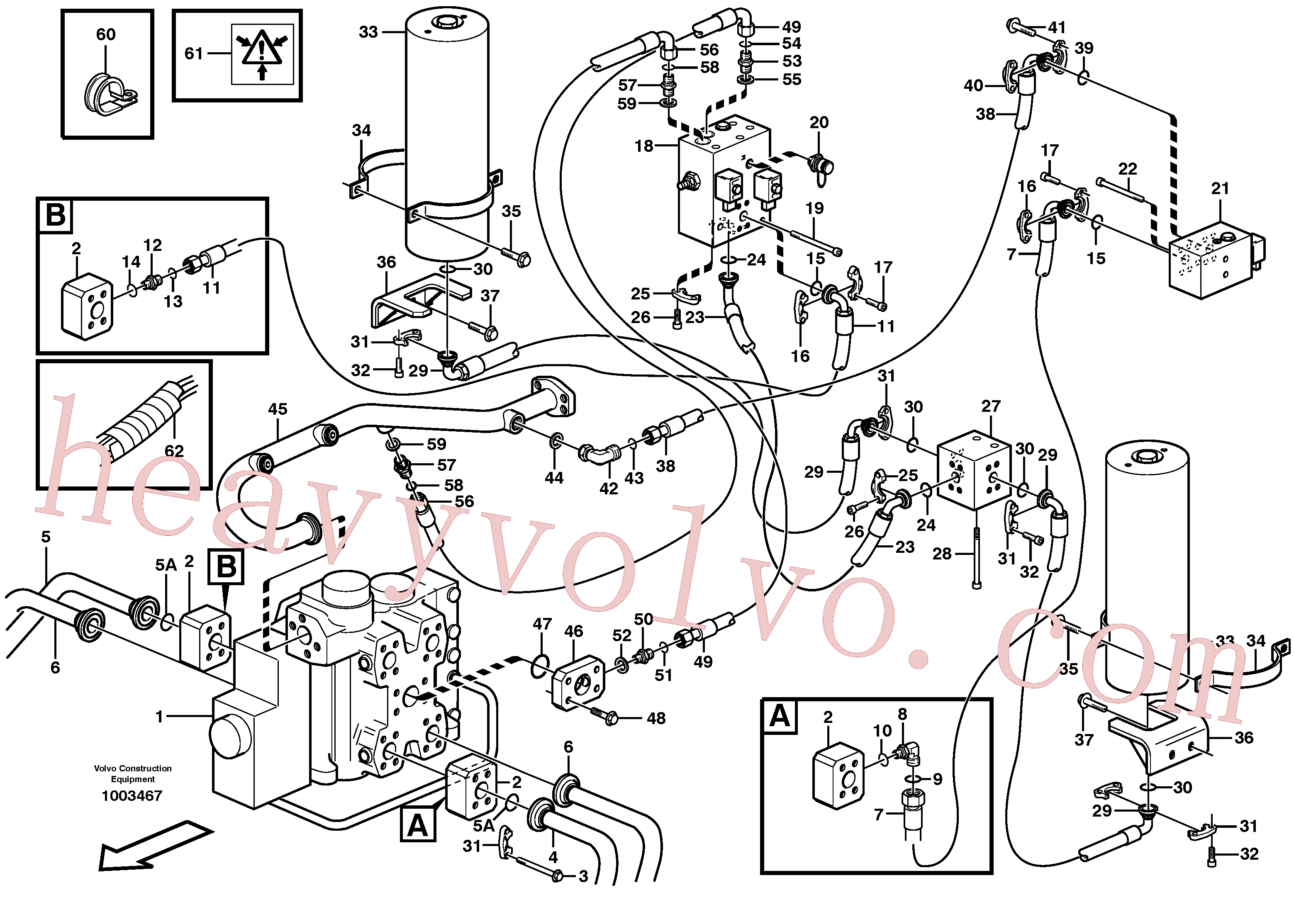 VOE13933908 for Volvo Boom suspension system(1003467 assembly)