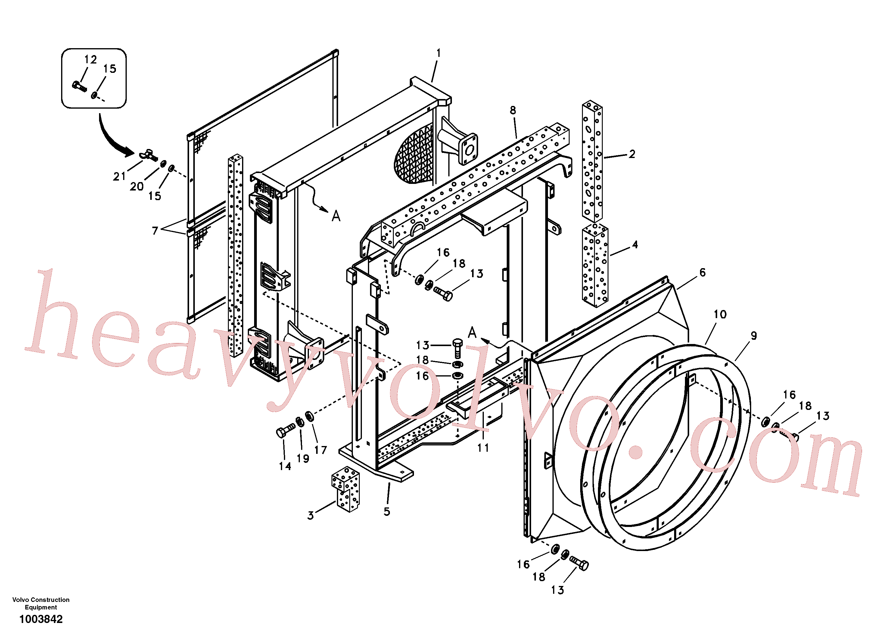 VOE14518830 for Volvo Hydraulic system, oil cooler(1003842 assembly)