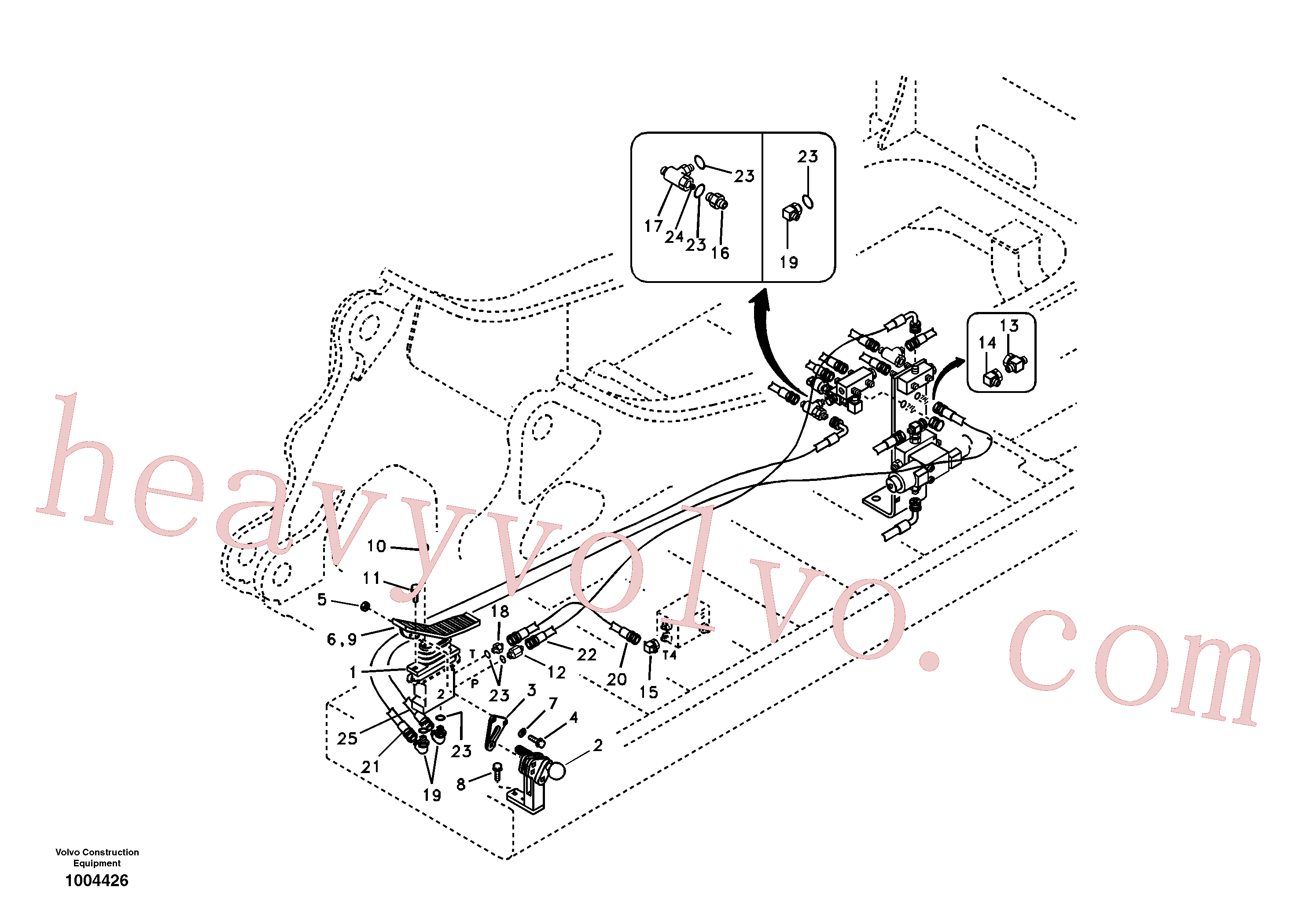 VOE14520631 for Volvo Servo system, hammer and shear(1004426 assembly)