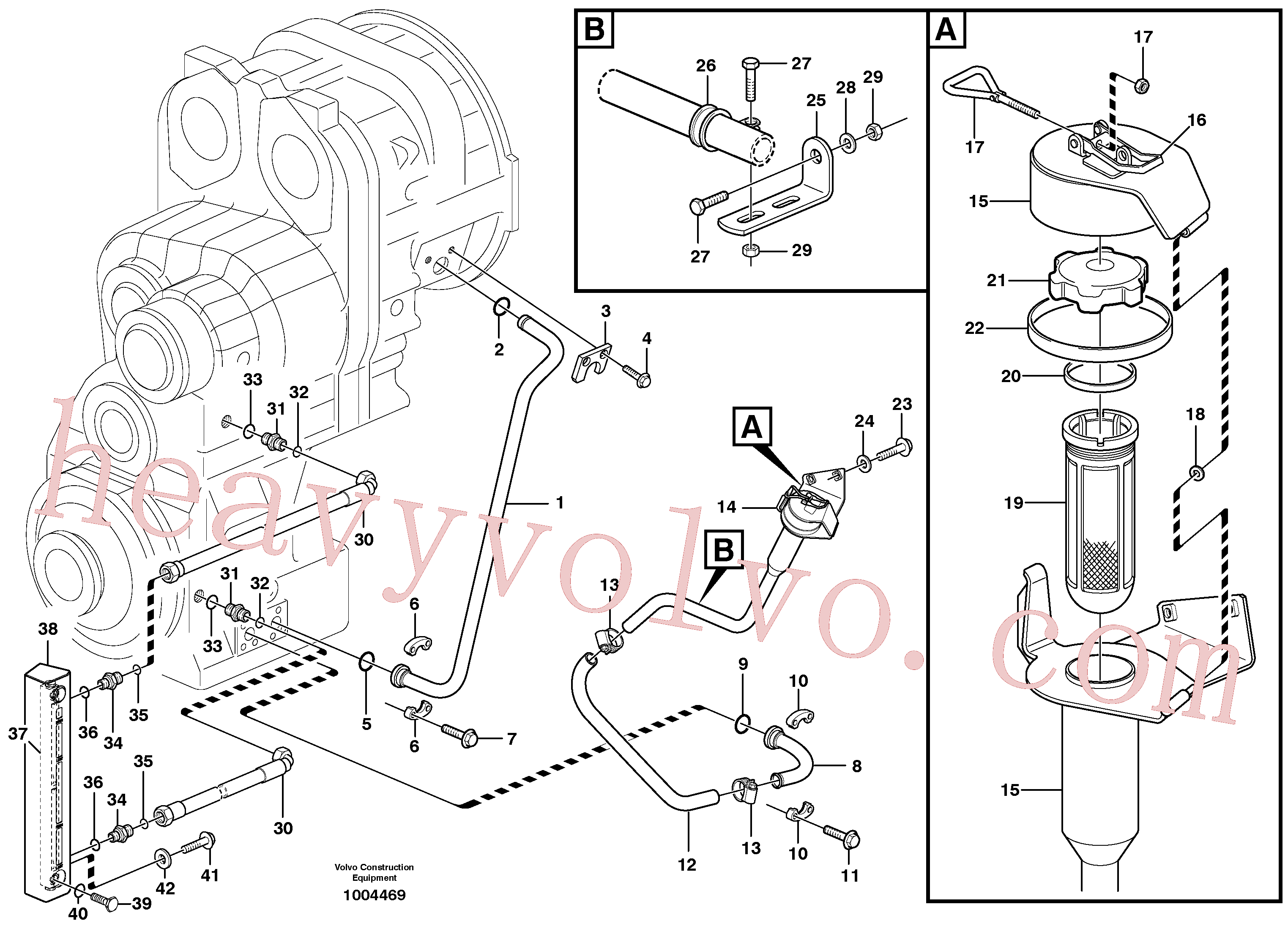 PJ5600208 for Volvo Oilfiller(1004469 assembly)