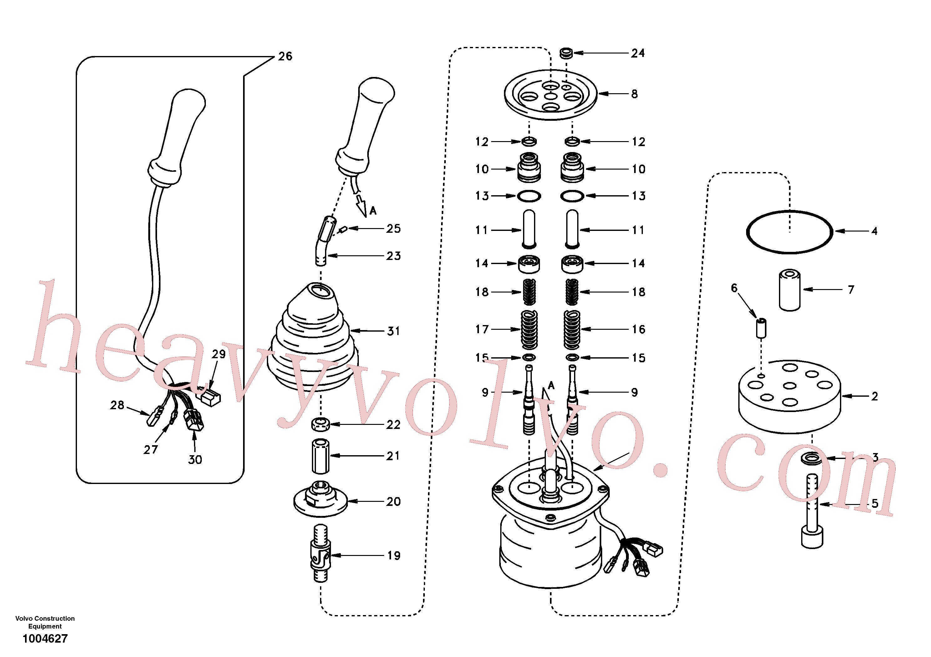 SA1148-02170 for Volvo Servo system, remote control valve(1004627 assembly)