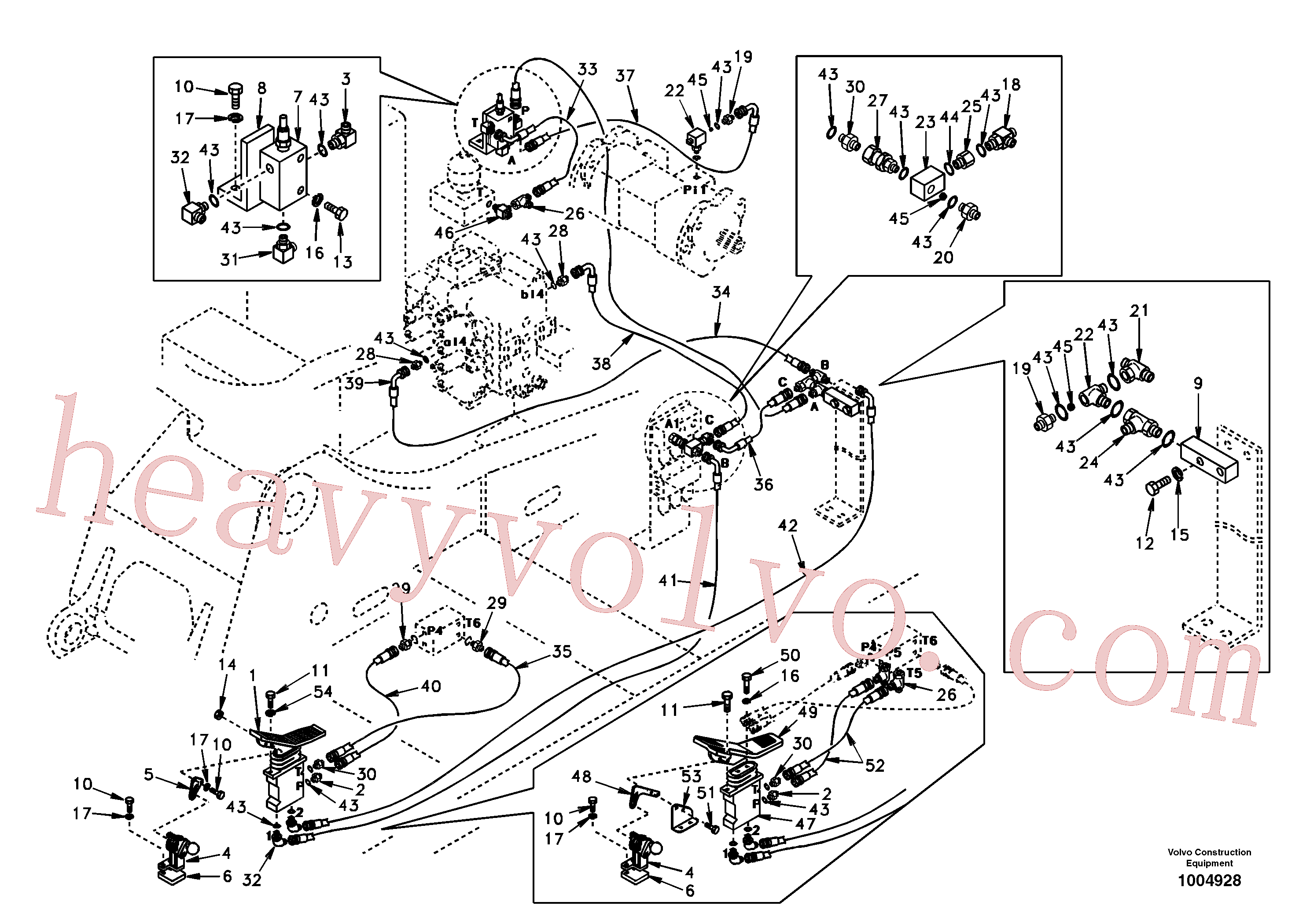 SA9453-03322 for Volvo Working hydraulic, hammer and shear for 1st pump flow(1004928 assembly)