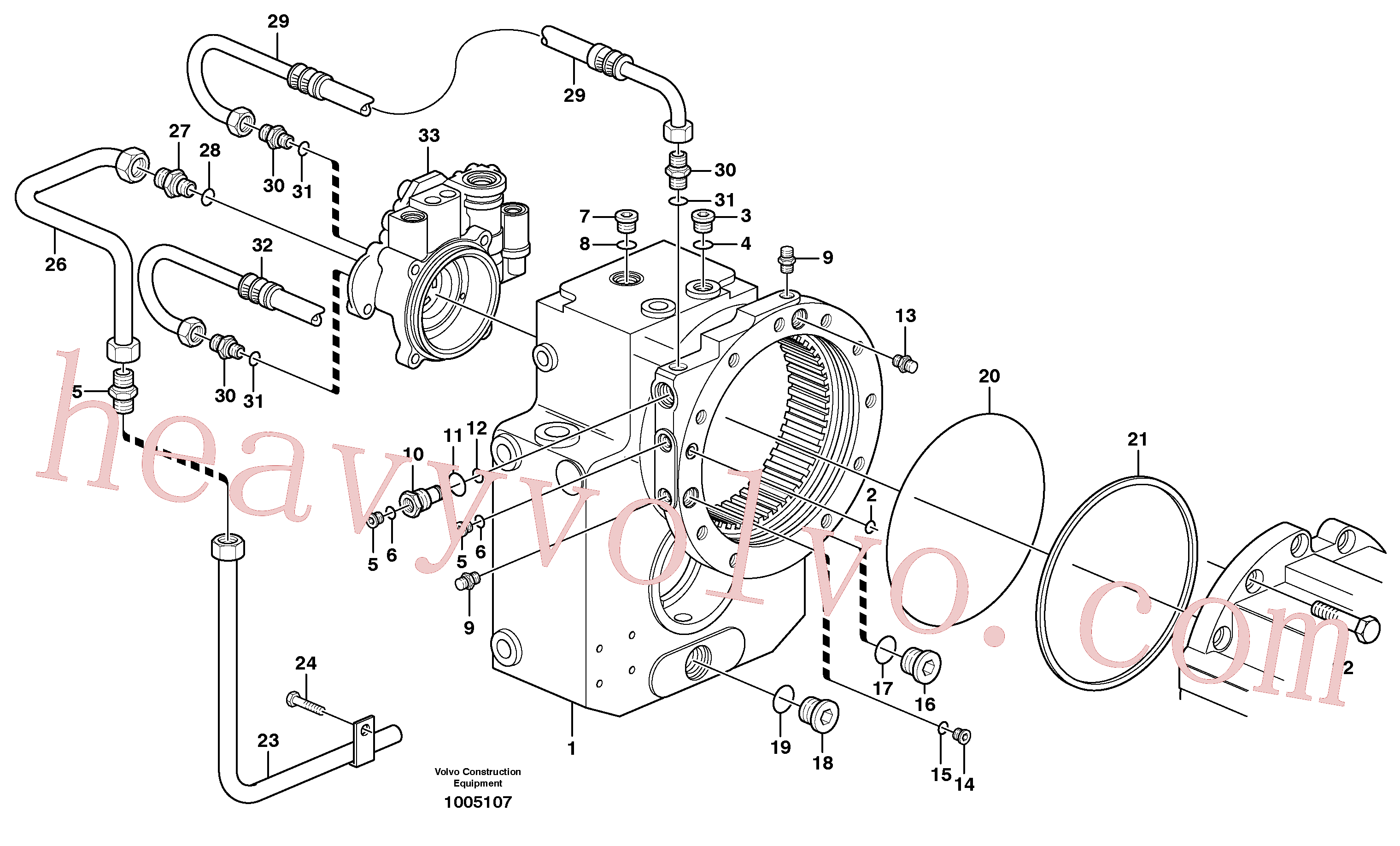 VOE14375091 for Volvo Transfer gear box(1005107 assembly)