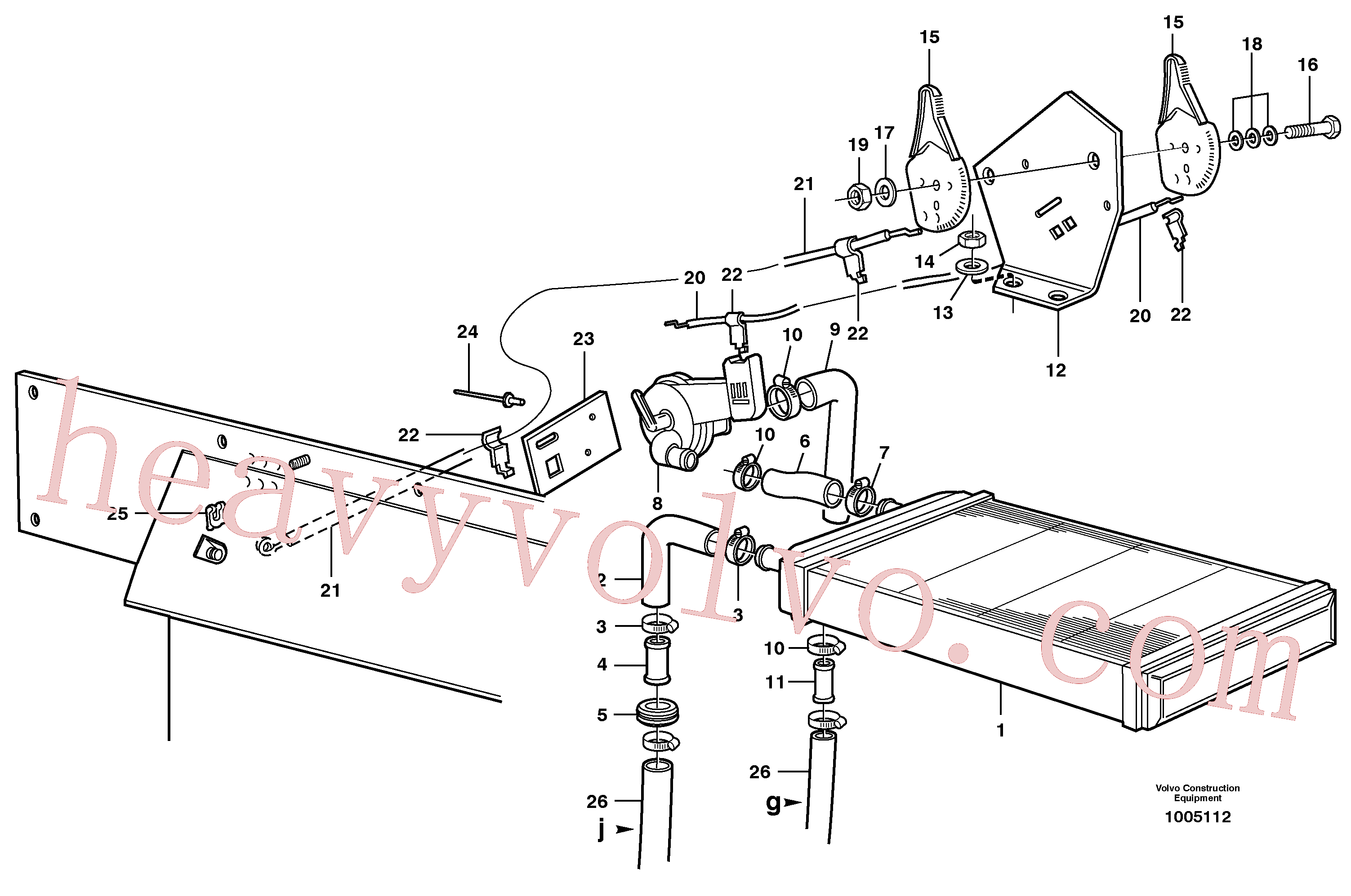 VOE13942672 for Volvo Radiator and control(1005112 assembly)