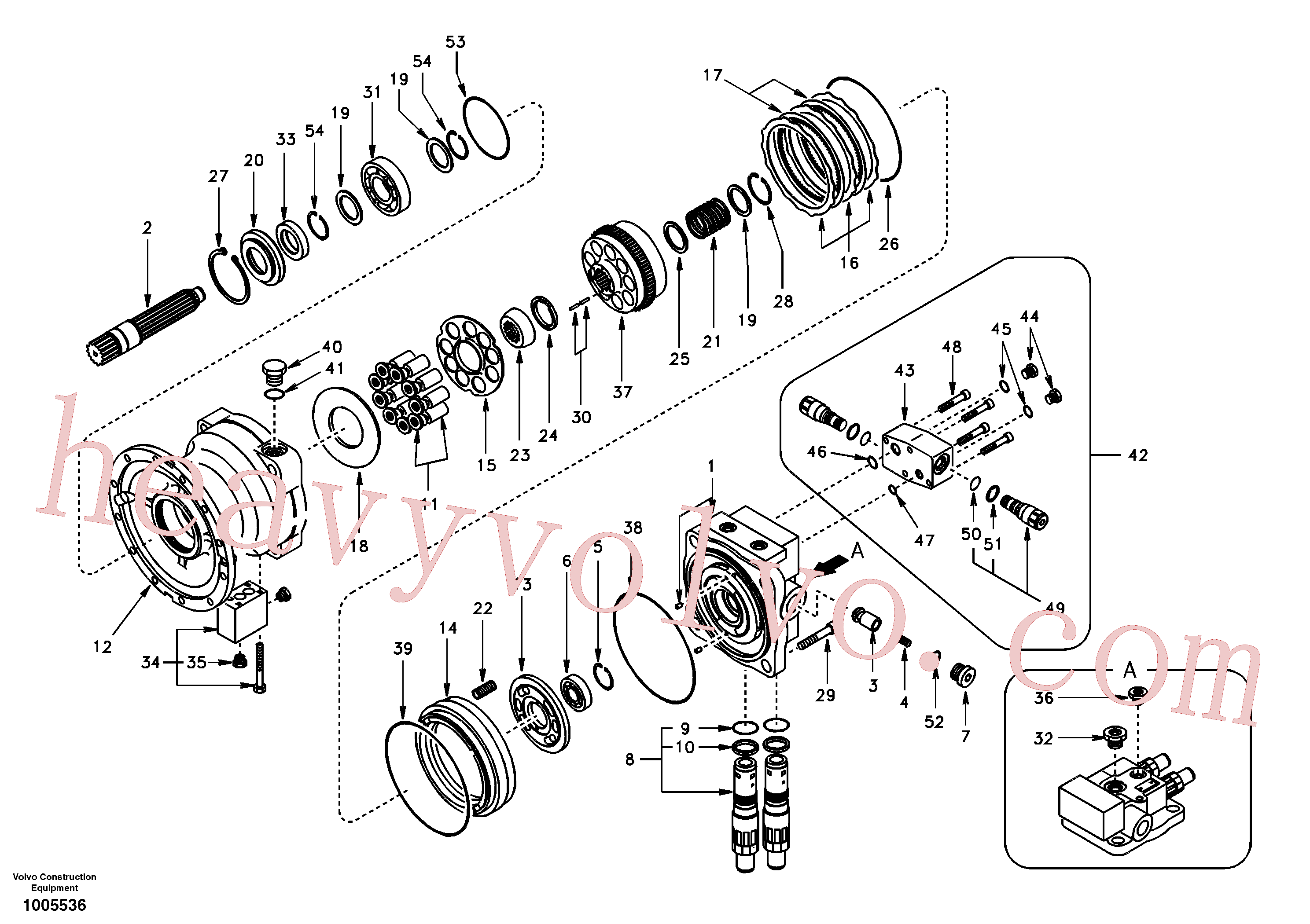 SA8230-25820 for Volvo Swing motor(1005536 assembly)