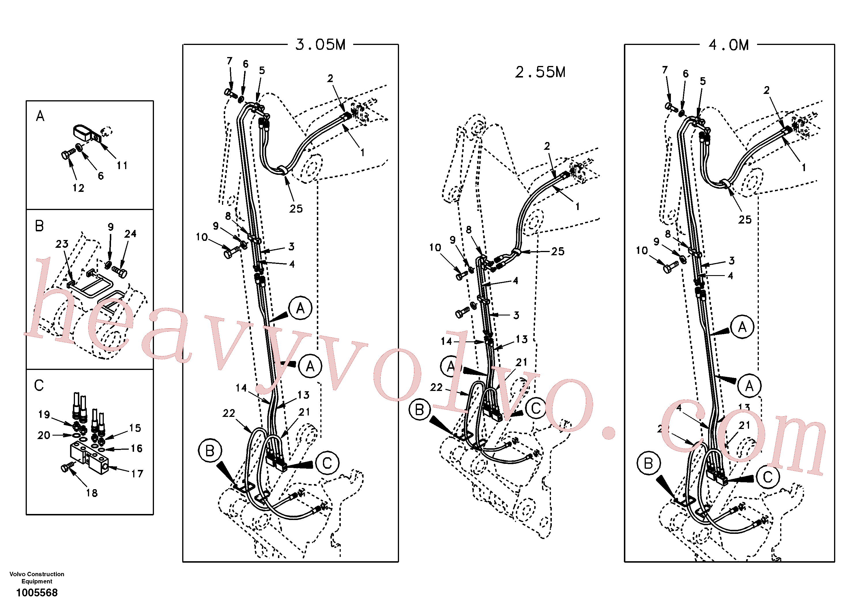 SA1174-54680 for Volvo Quickfit hydraulic, dipper arm(1005568 assembly)