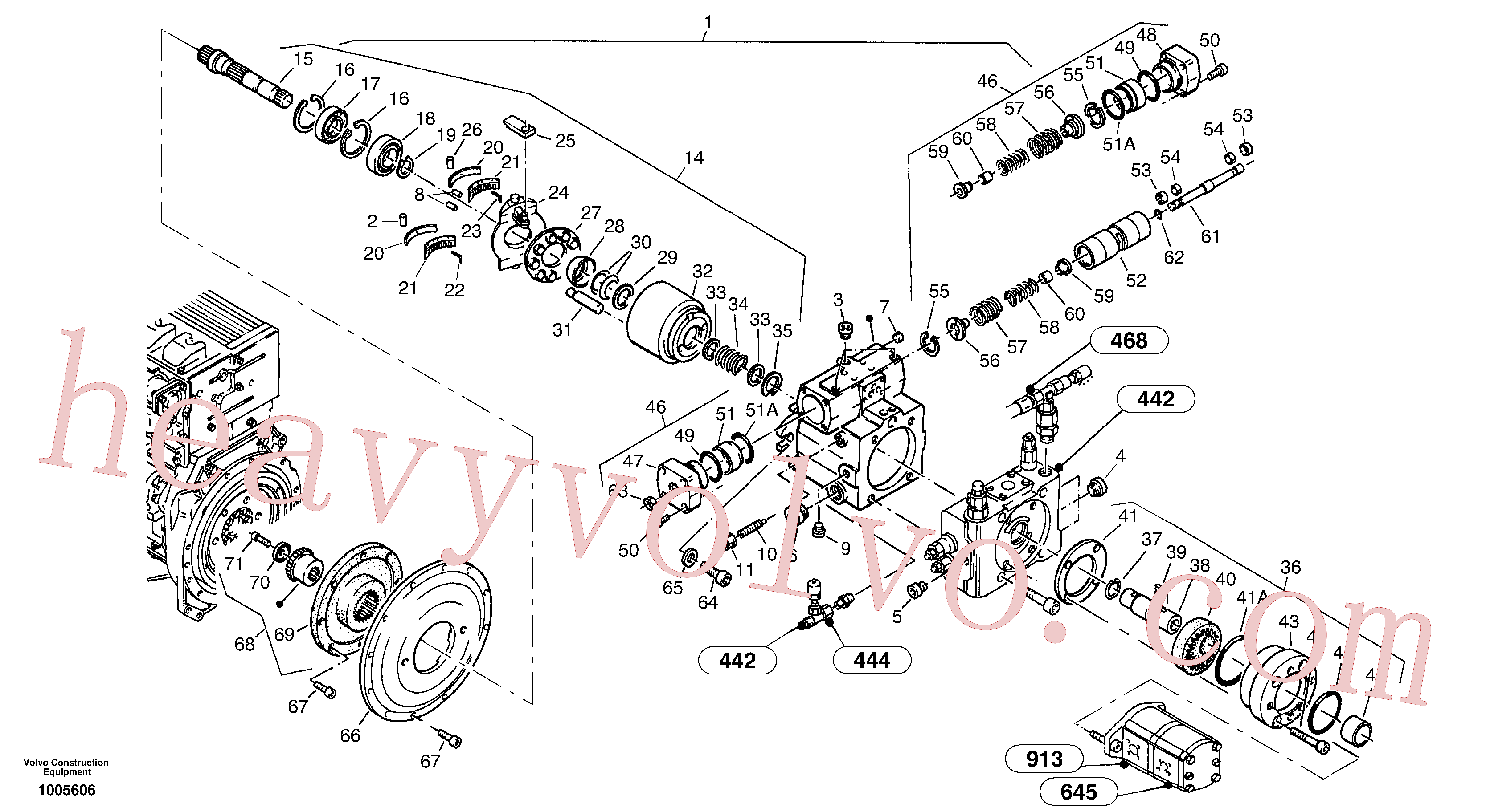 ZM2265660 for Volvo Variable displacement pump(1005606 assembly)