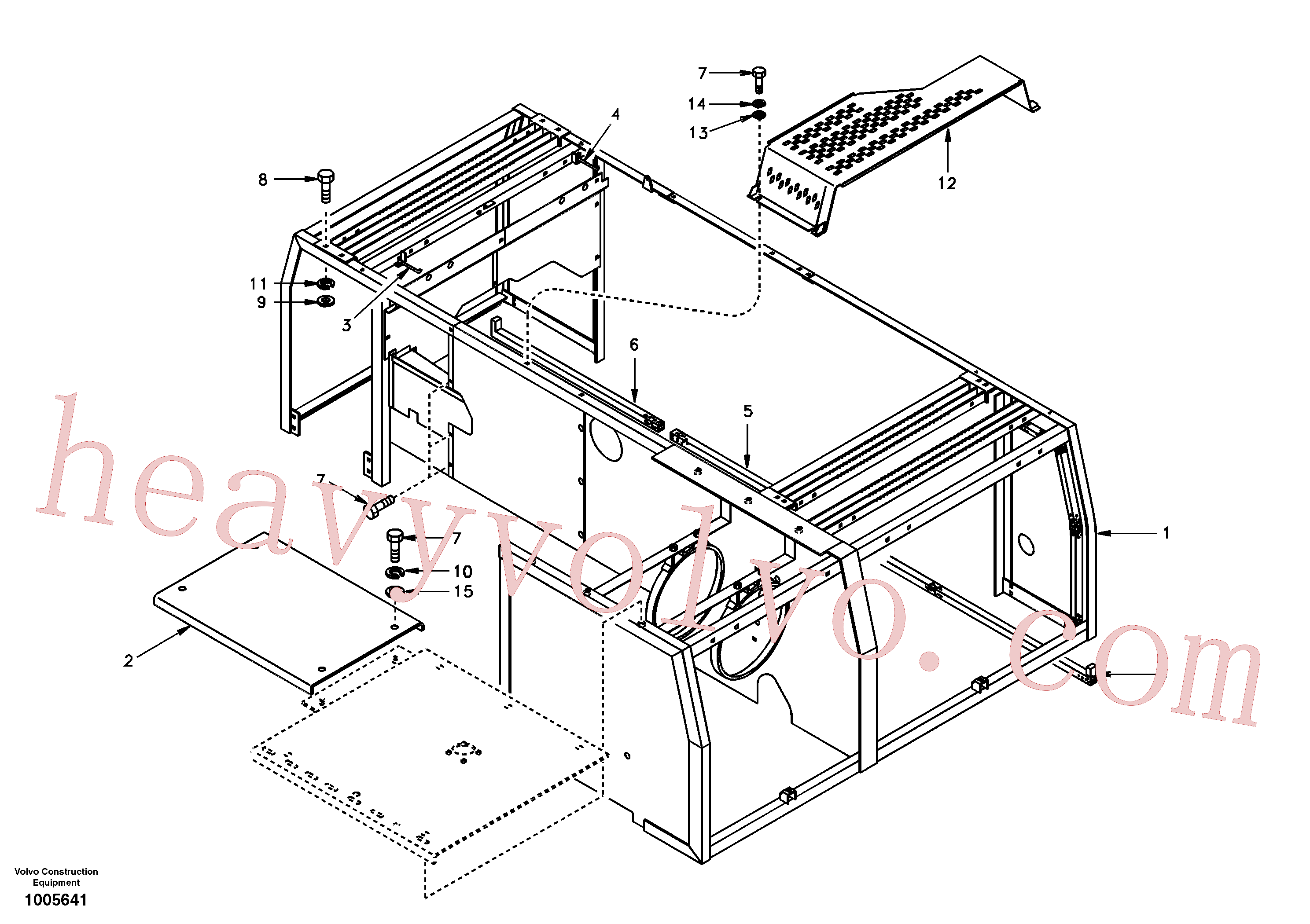 SA9213-12000 for Volvo Cowl frame, cover and hood(1005641 assembly)