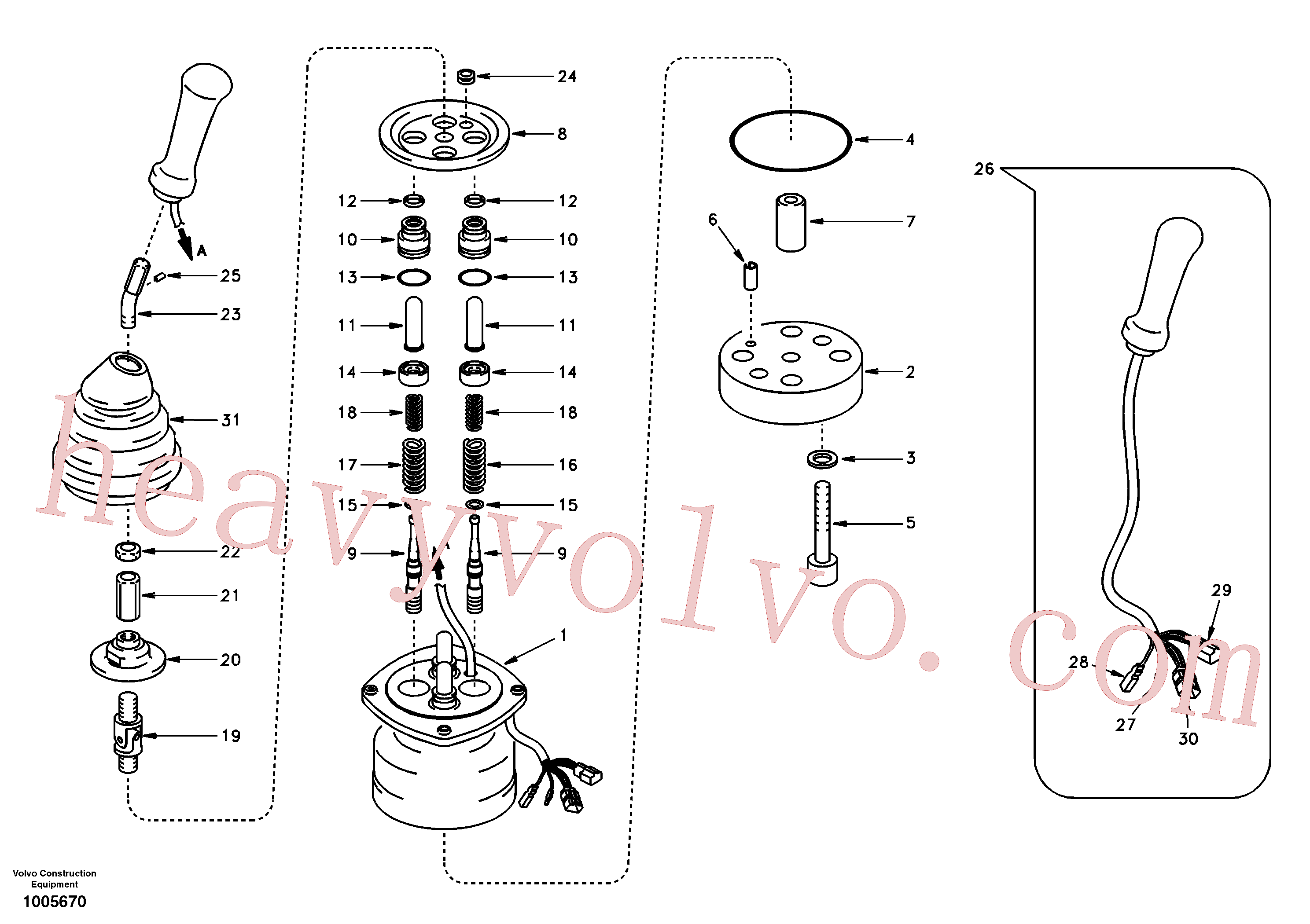 SA1148-02170 for Volvo Servo system, remote control valve(1005670 assembly)