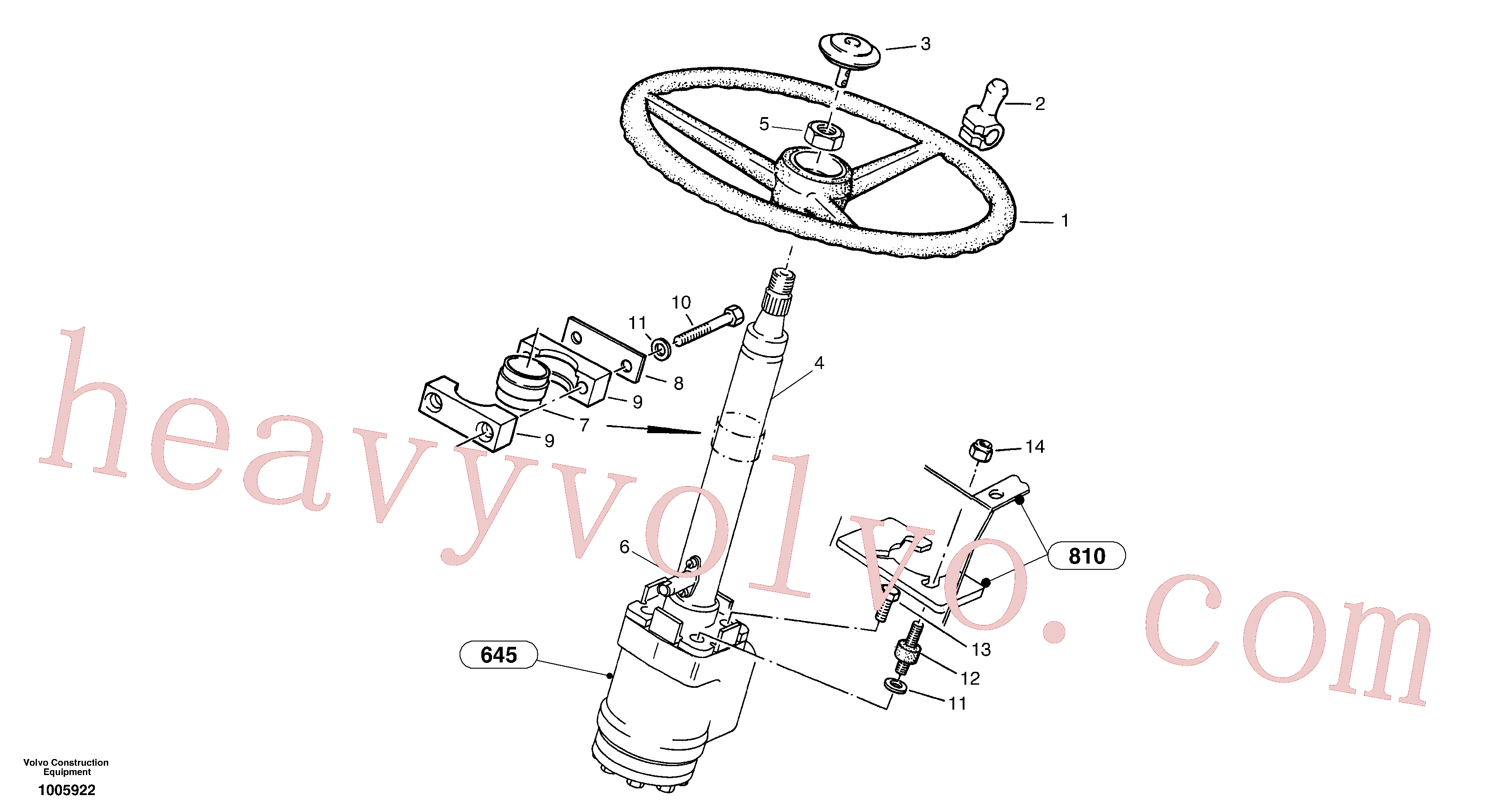 ZM2805283 for Volvo Steering assembly(1005922 assembly)