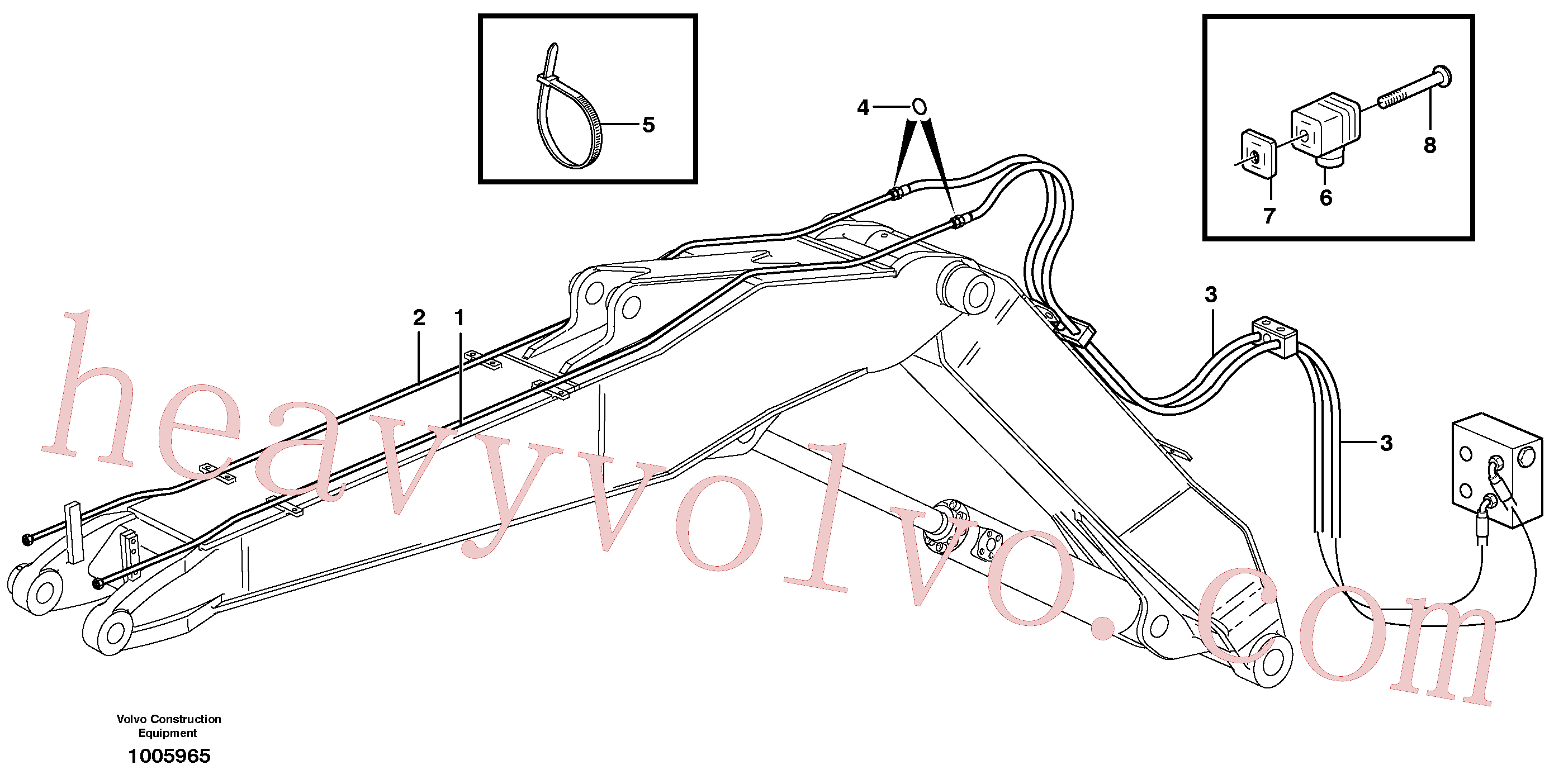 VOE14378656 for Volvo Hydr. equipm. on adjustable boom(1005965 assembly)