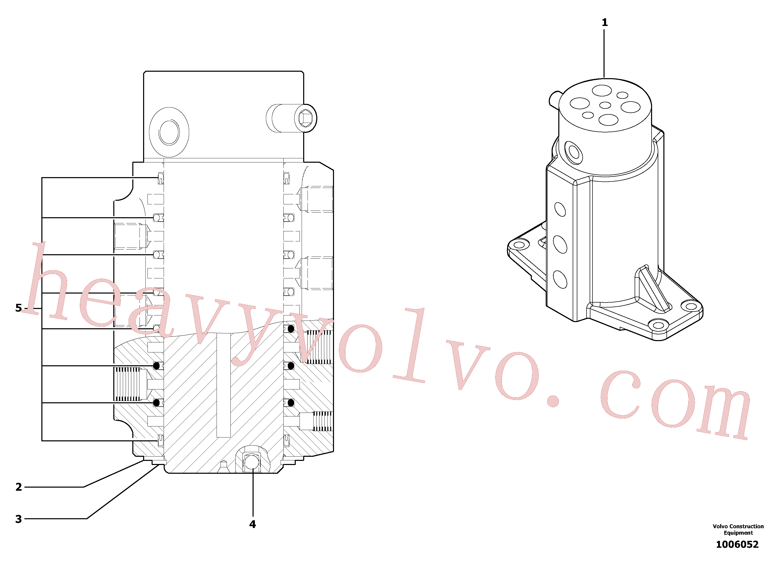 VOE11710895 for Volvo Swivel joint(1006052 assembly)