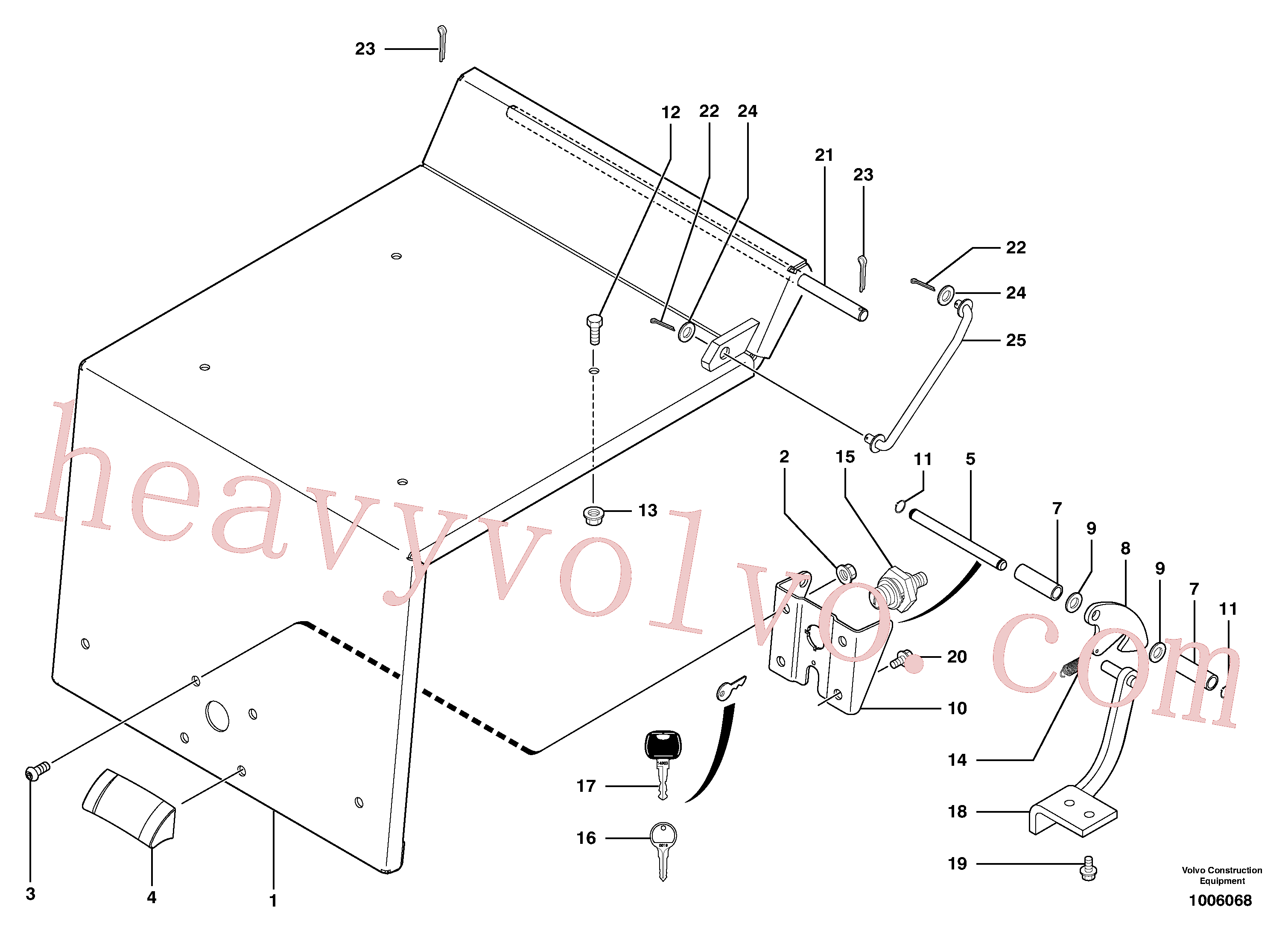 VOE11801677 for Volvo Operator's station : plating(1006068 assembly)