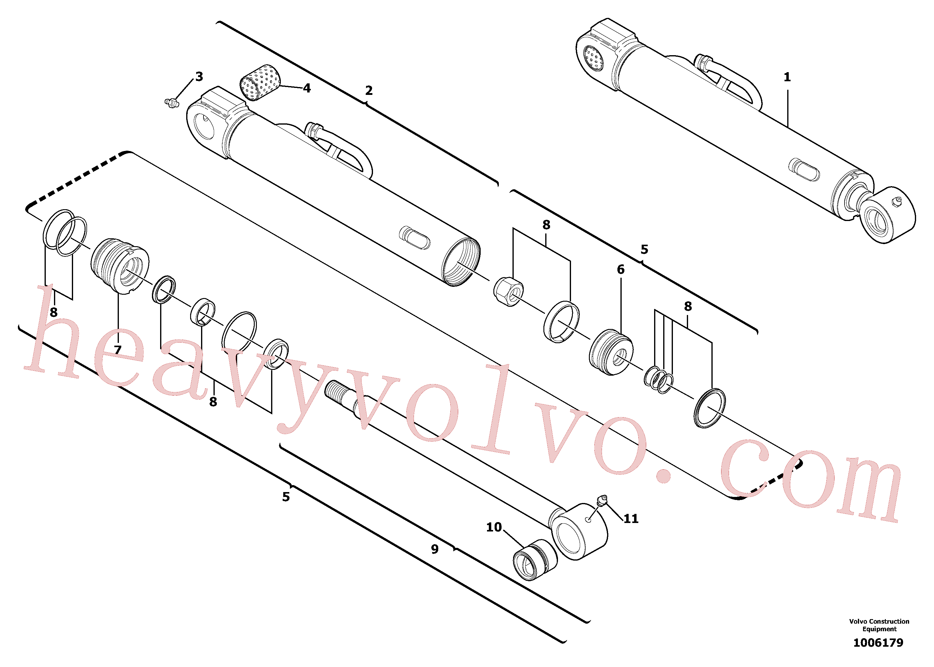 VOE11710978 for Volvo Bucket cylinder(1006179 assembly)