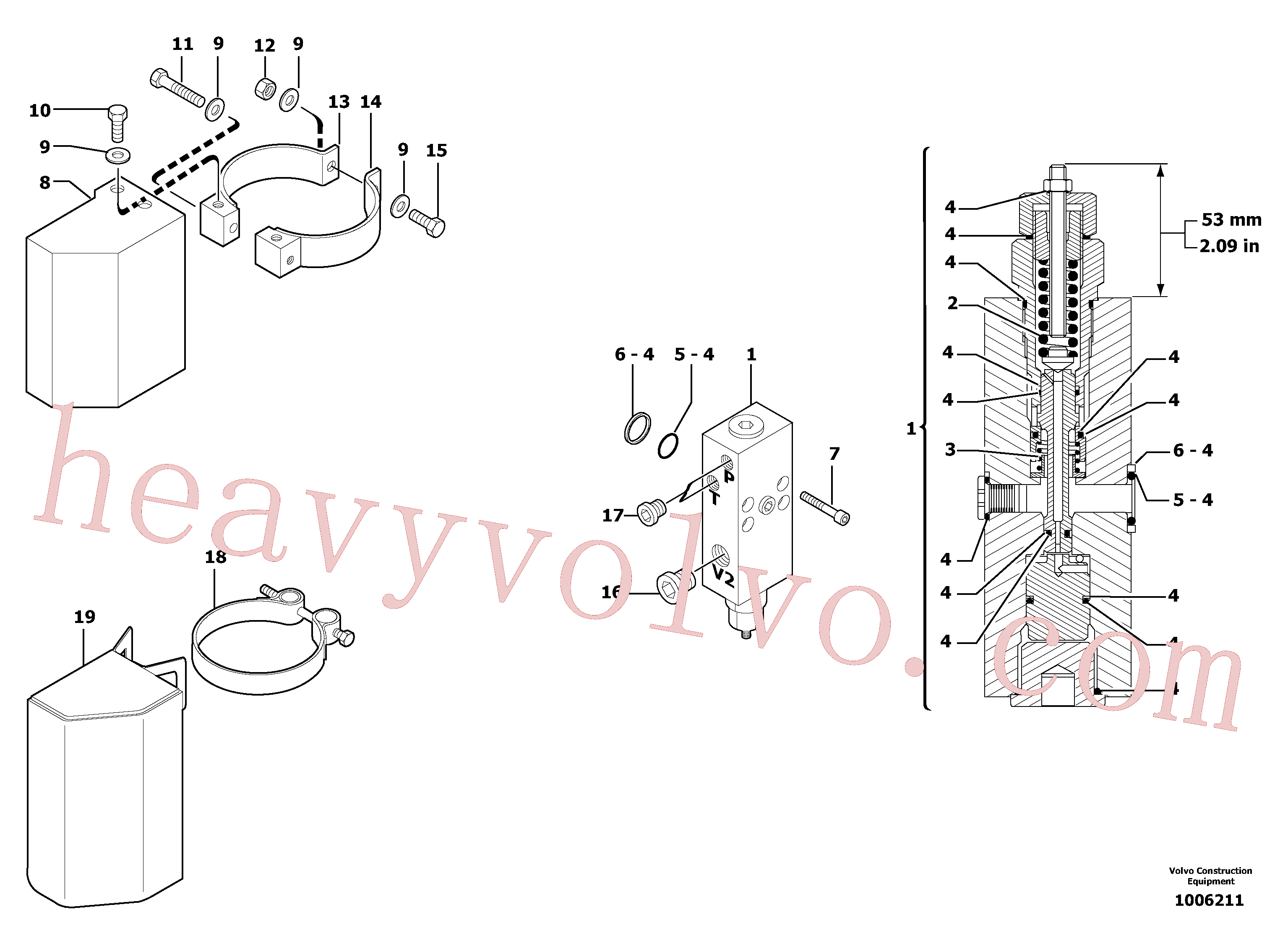 PJ5040579 for Volvo Safety valve ( boom cylinder )(1006211 assembly)