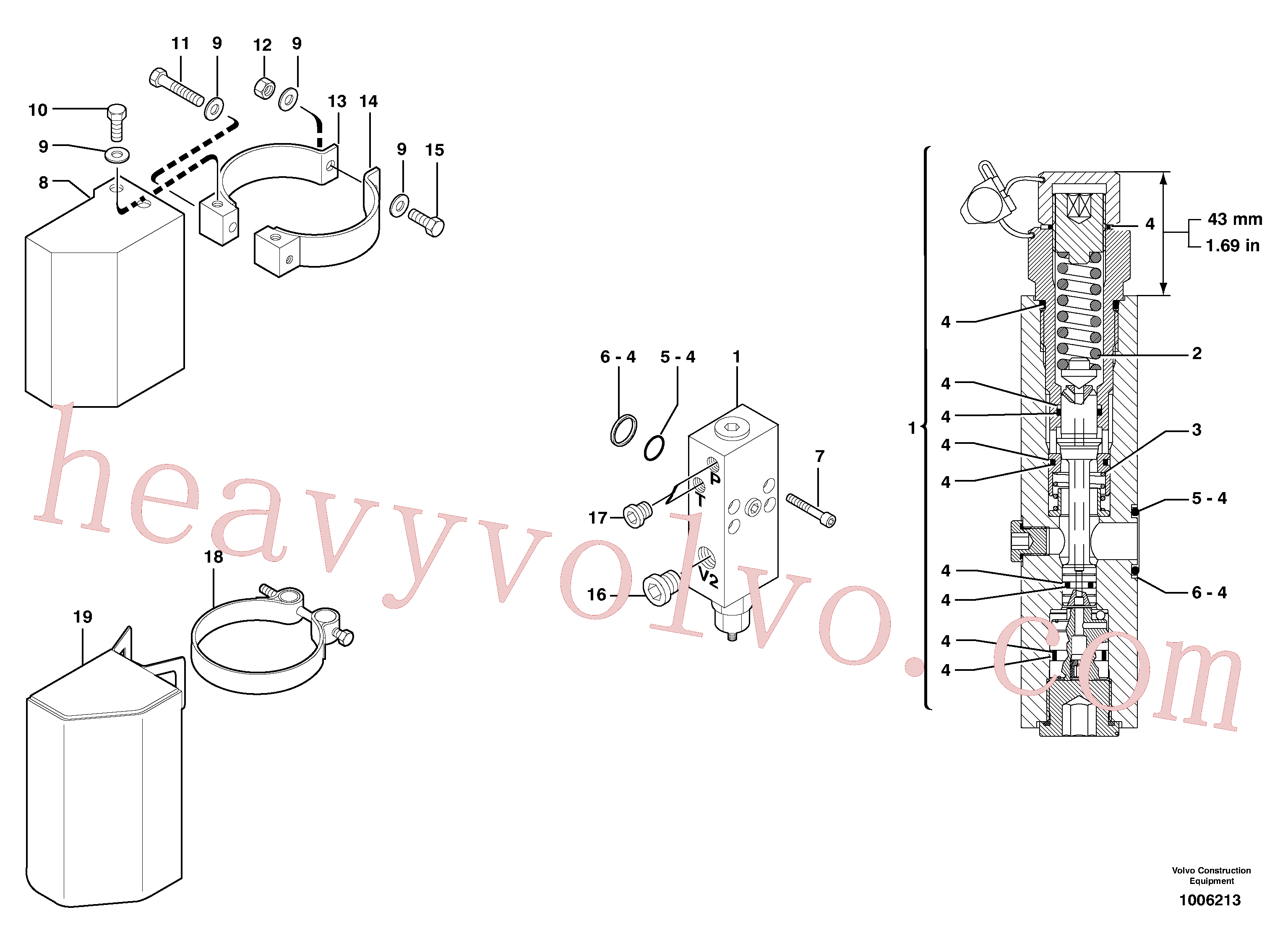 PJ4690415 for Volvo Safety valve ( boom cylinder )(1006213 assembly)