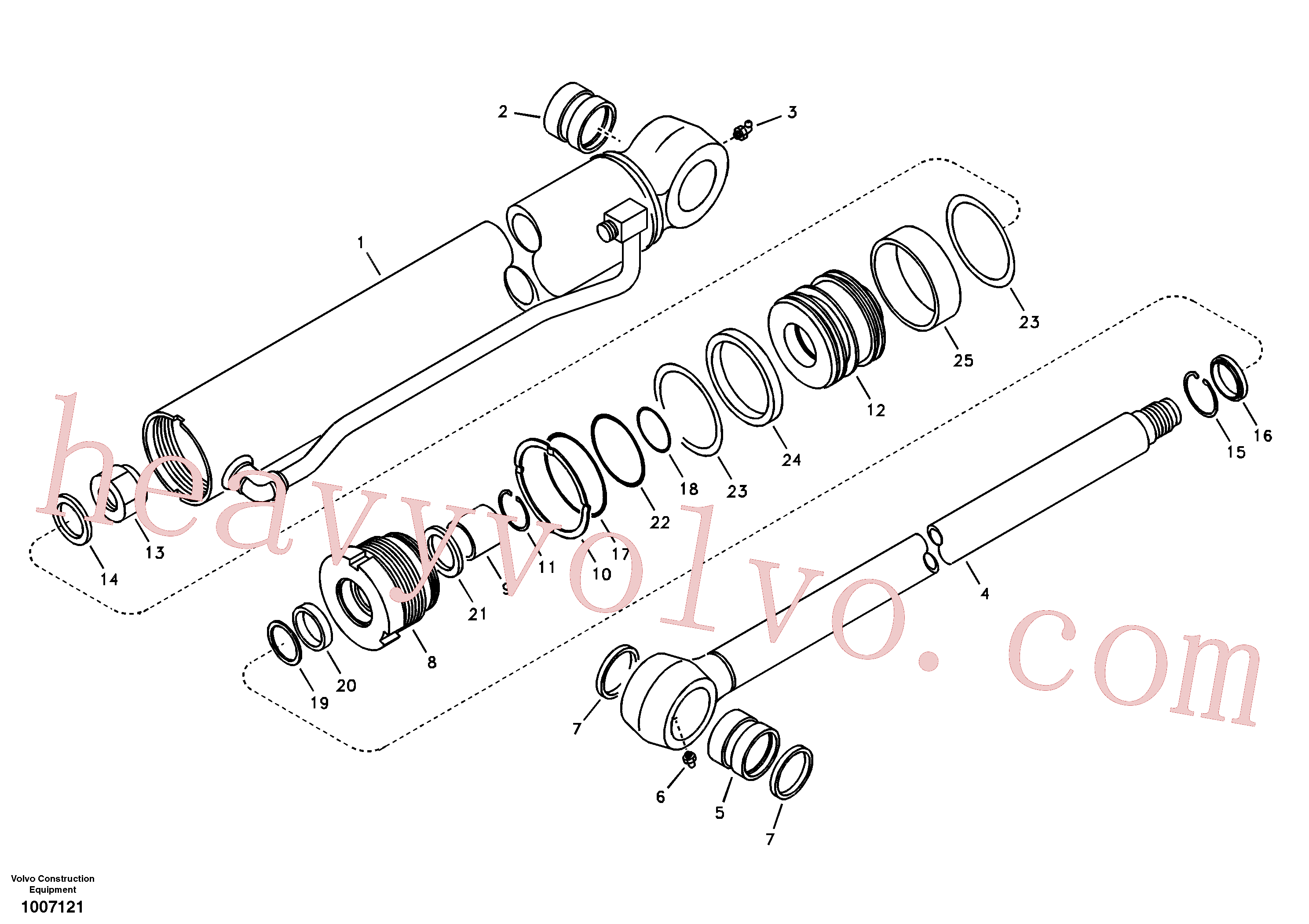 SA9125-30000 for Volvo Bucket cylinder(1007121 assembly)