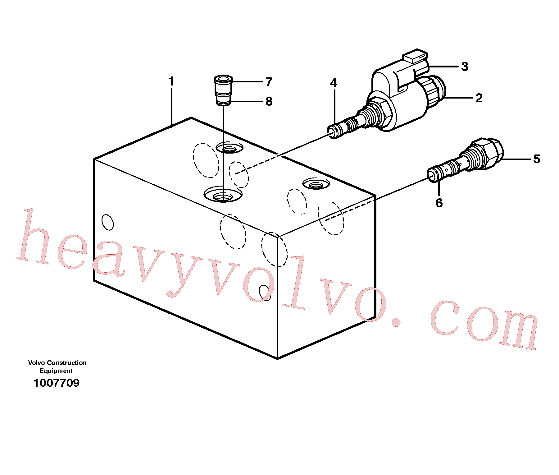 VOE11988448 for Volvo Direction valve(1007709 assembly)