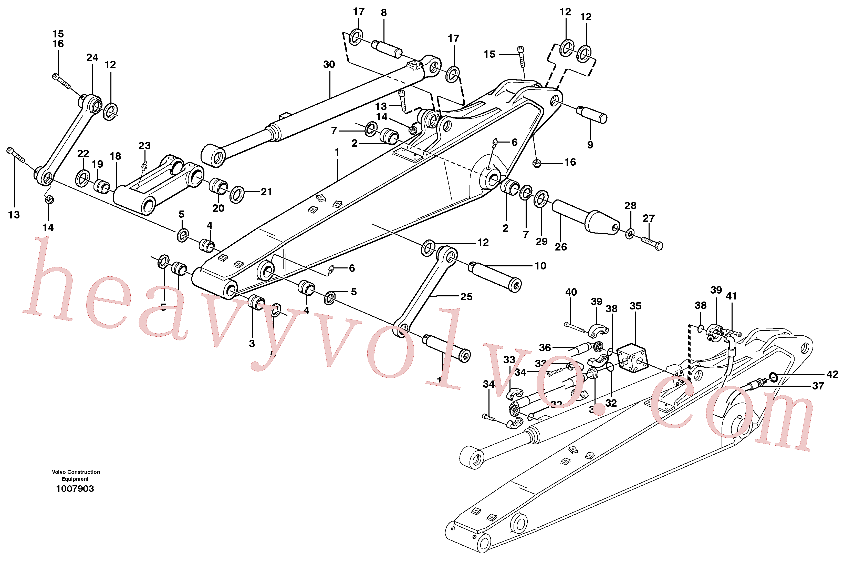 VOE14372273 for Volvo Dipper arm incl. connect.(1007903 assembly)