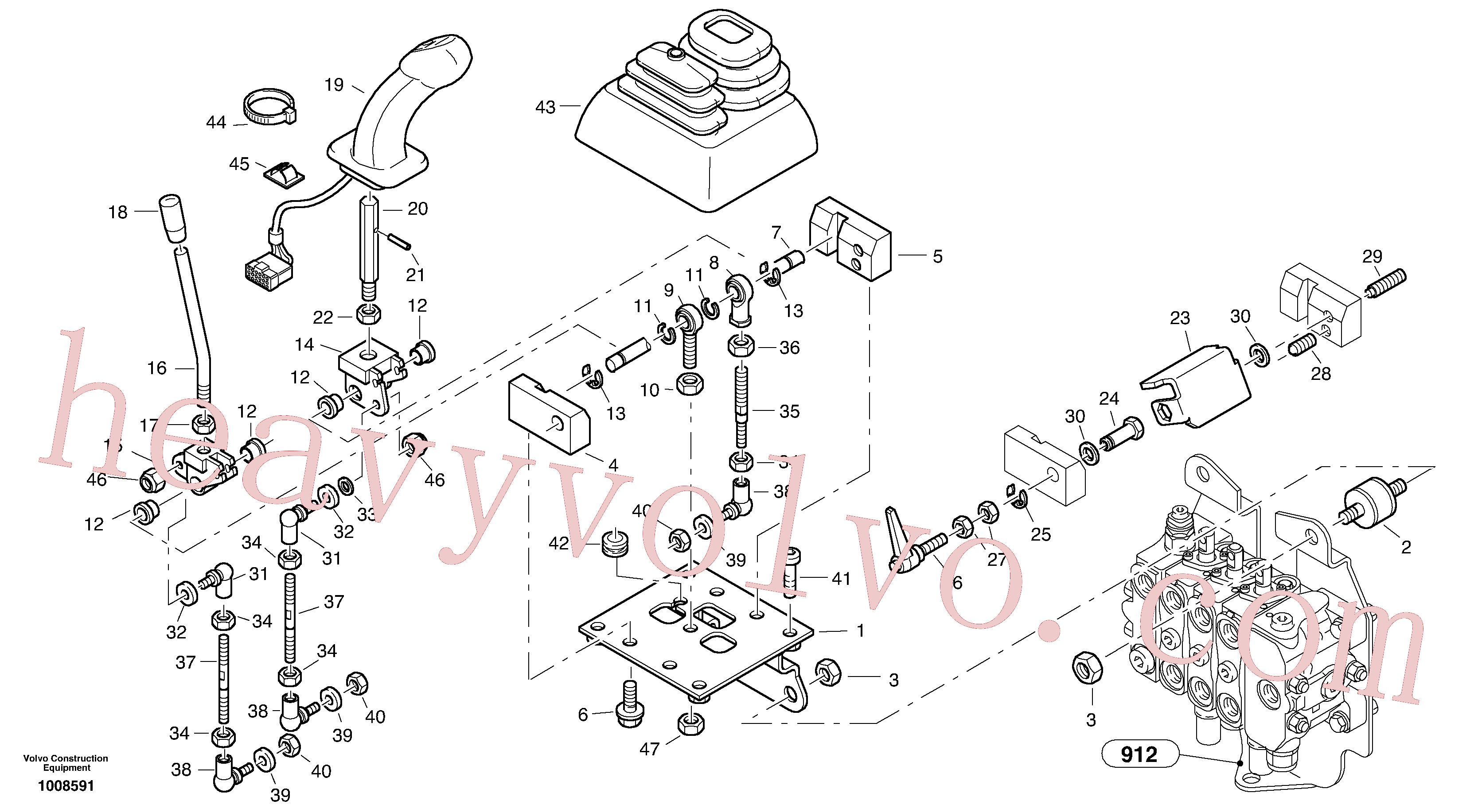 ZM2805283 for Volvo Servo control valve(1008591 assembly)