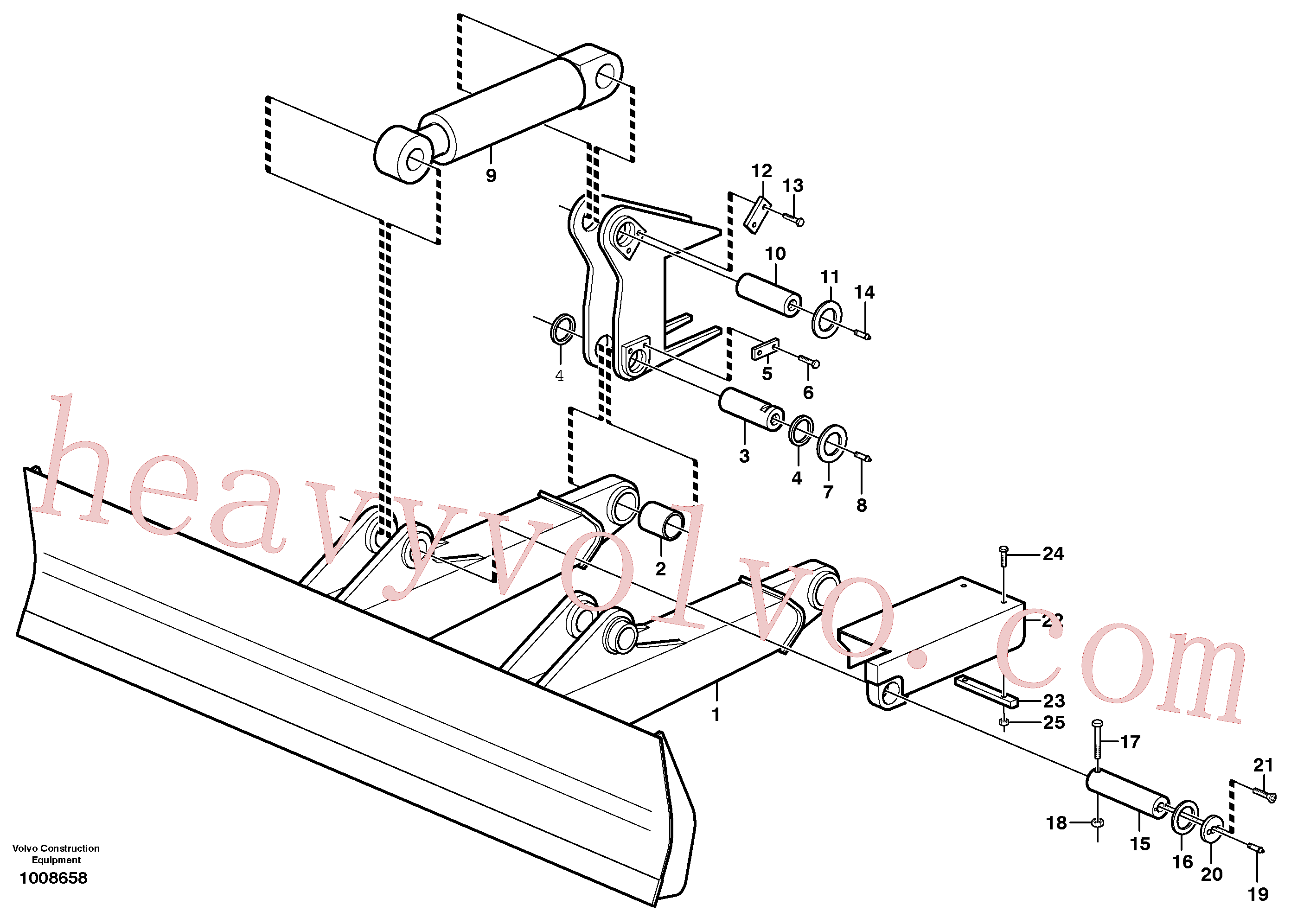 VOE14347051 for Volvo Dozer blade(1008658 assembly)