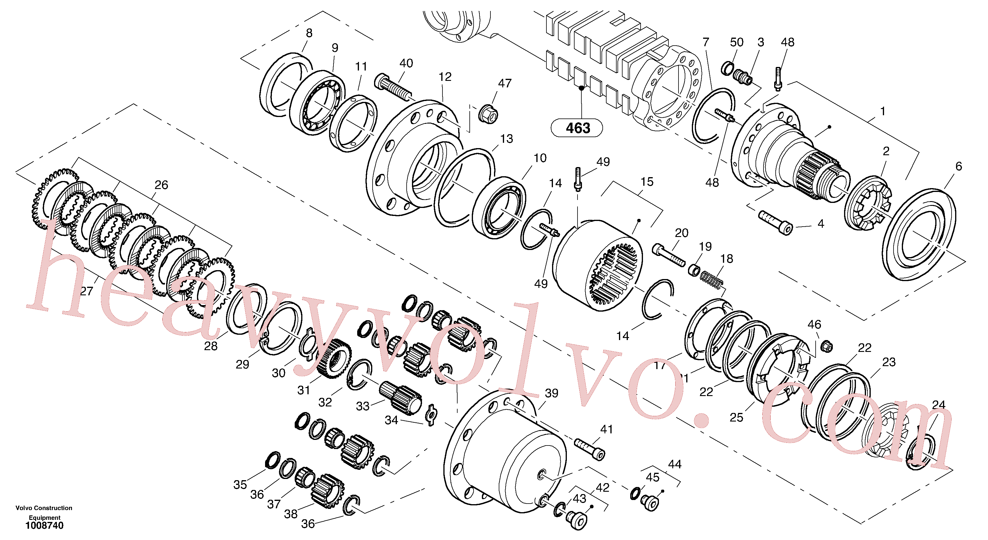 ZM5230870 for Volvo Final drive - Portal-rear axle(1008740 assembly)