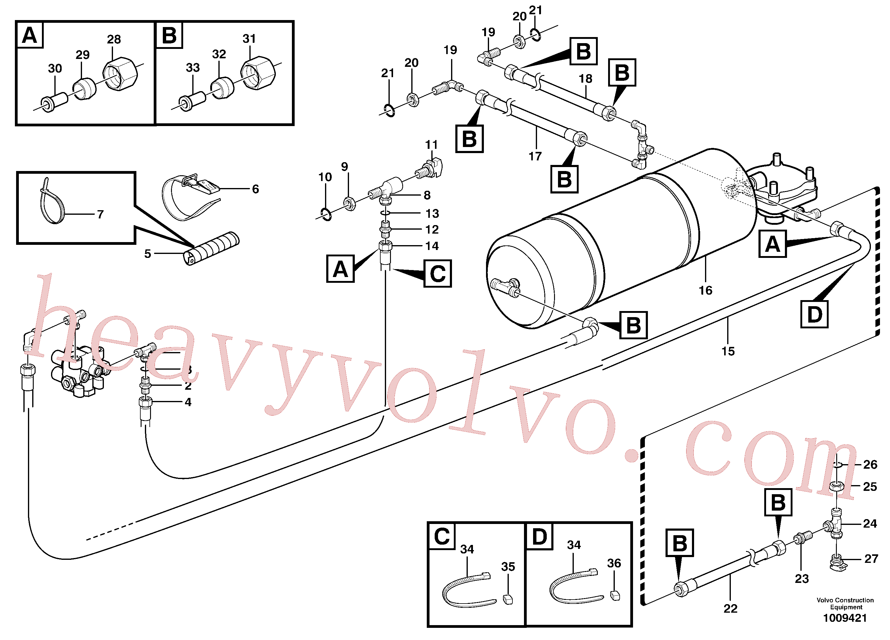 VOE945964 for Volvo Brake system, load unit(1009421 assembly)