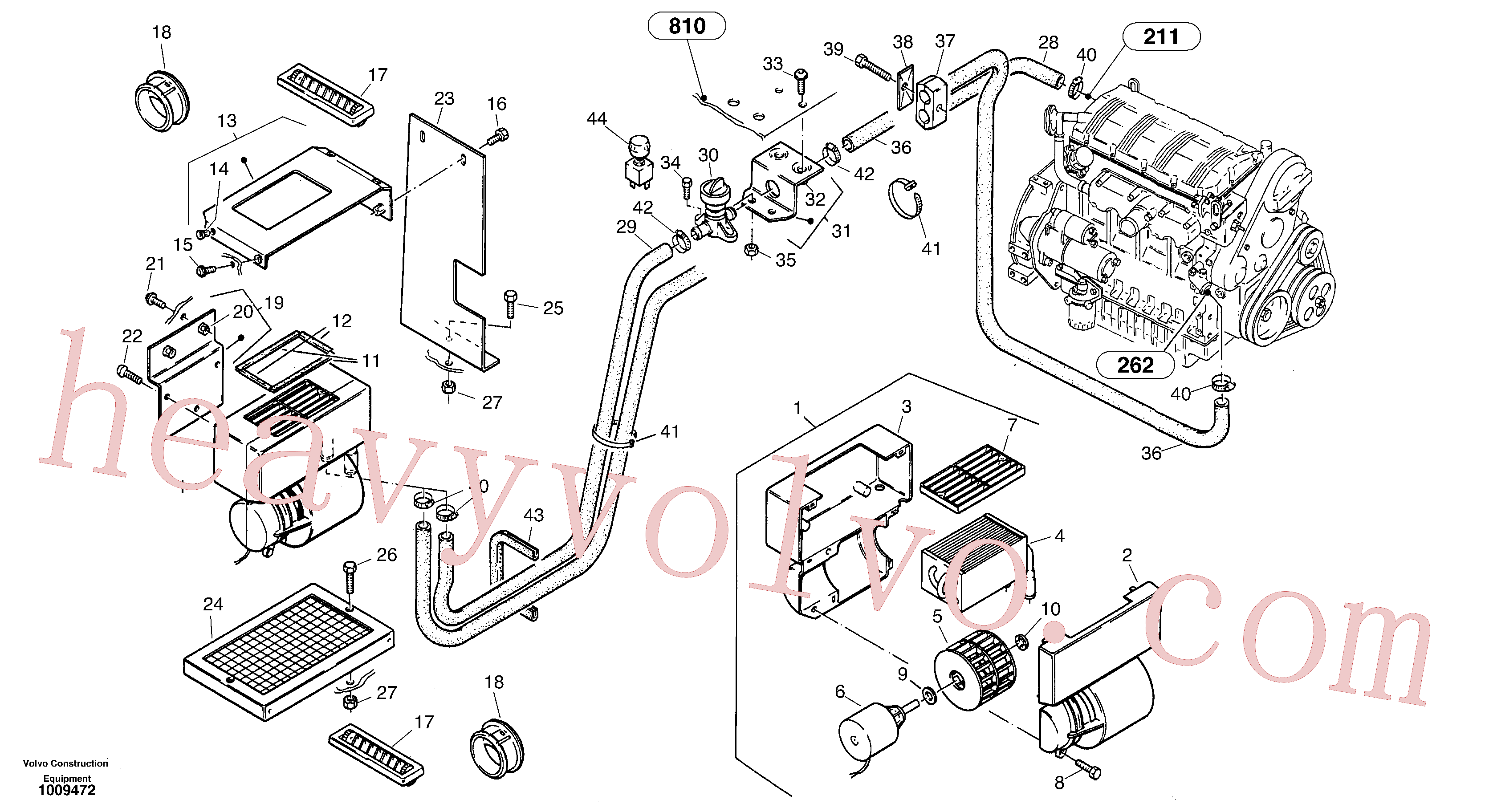 ZM2193590 for Volvo Heater(1009472 assembly)